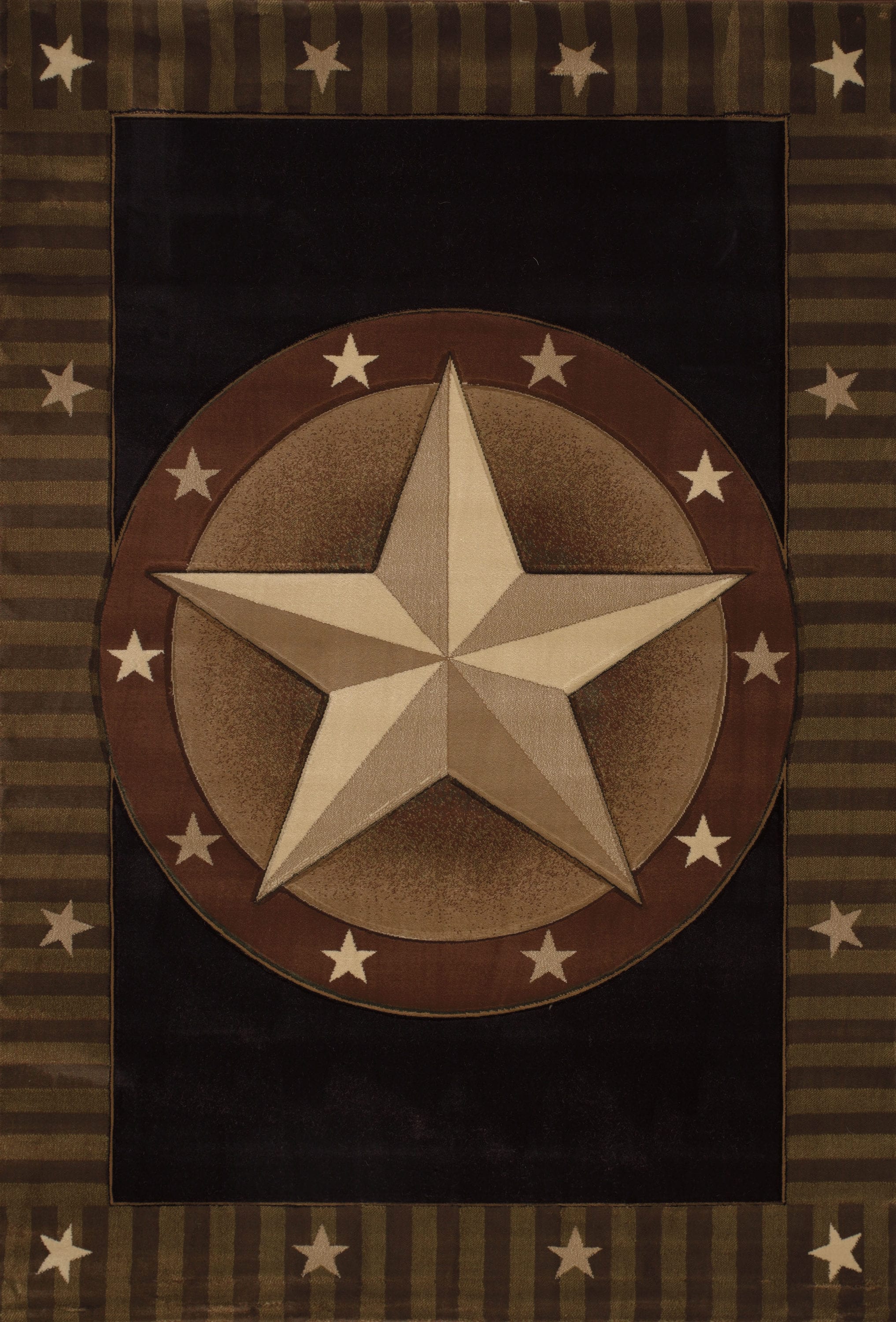 United Weavers Of America 510 26776 69 Contours 5 x 8 (ft) Polypropylene Onyx Rectangular Indoor Area rug