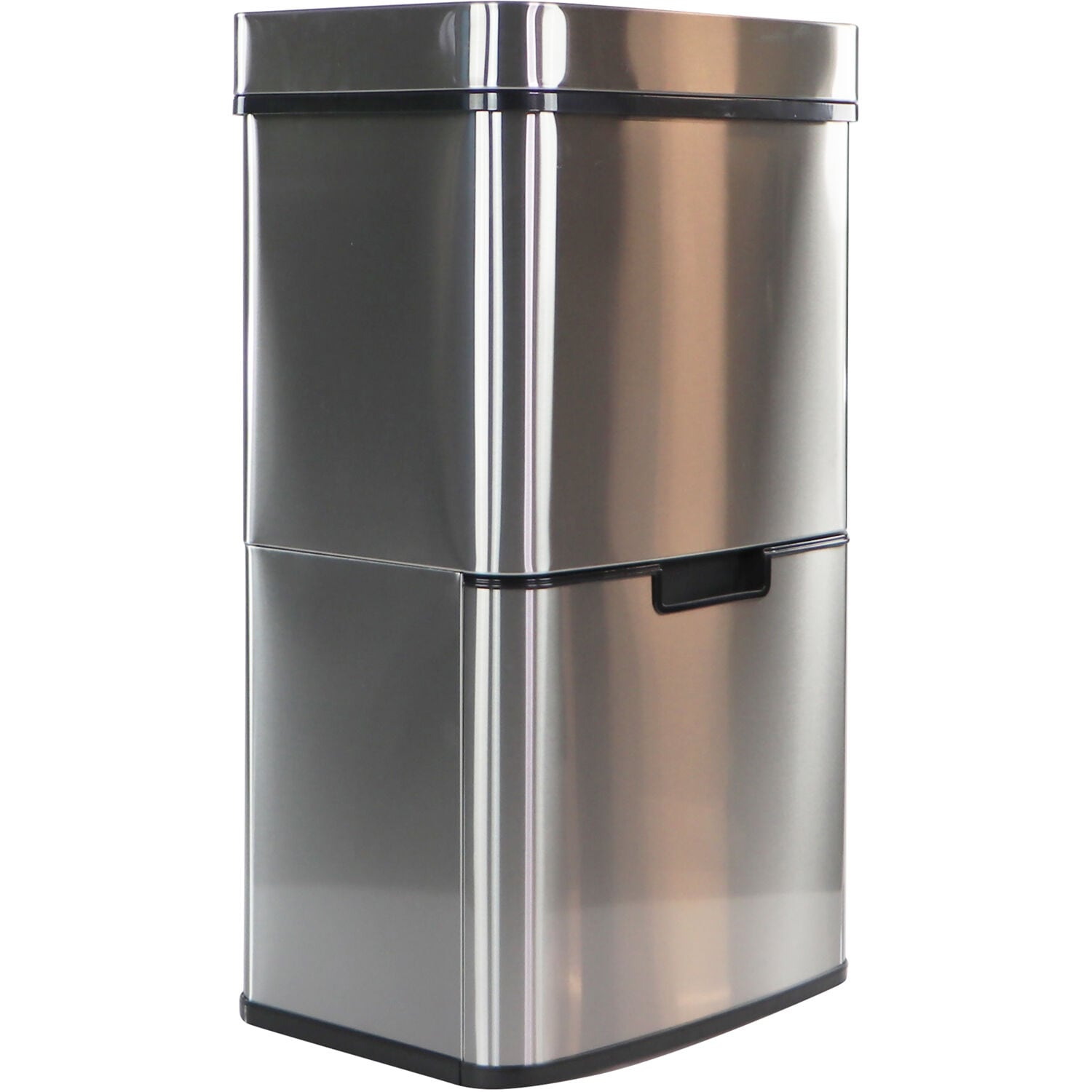 Hanover 10-Liter / 2.6 gal. Trash Can with Sensor Lid and Carbon Odor Control in Stainless Steel, HTRASH10L-1