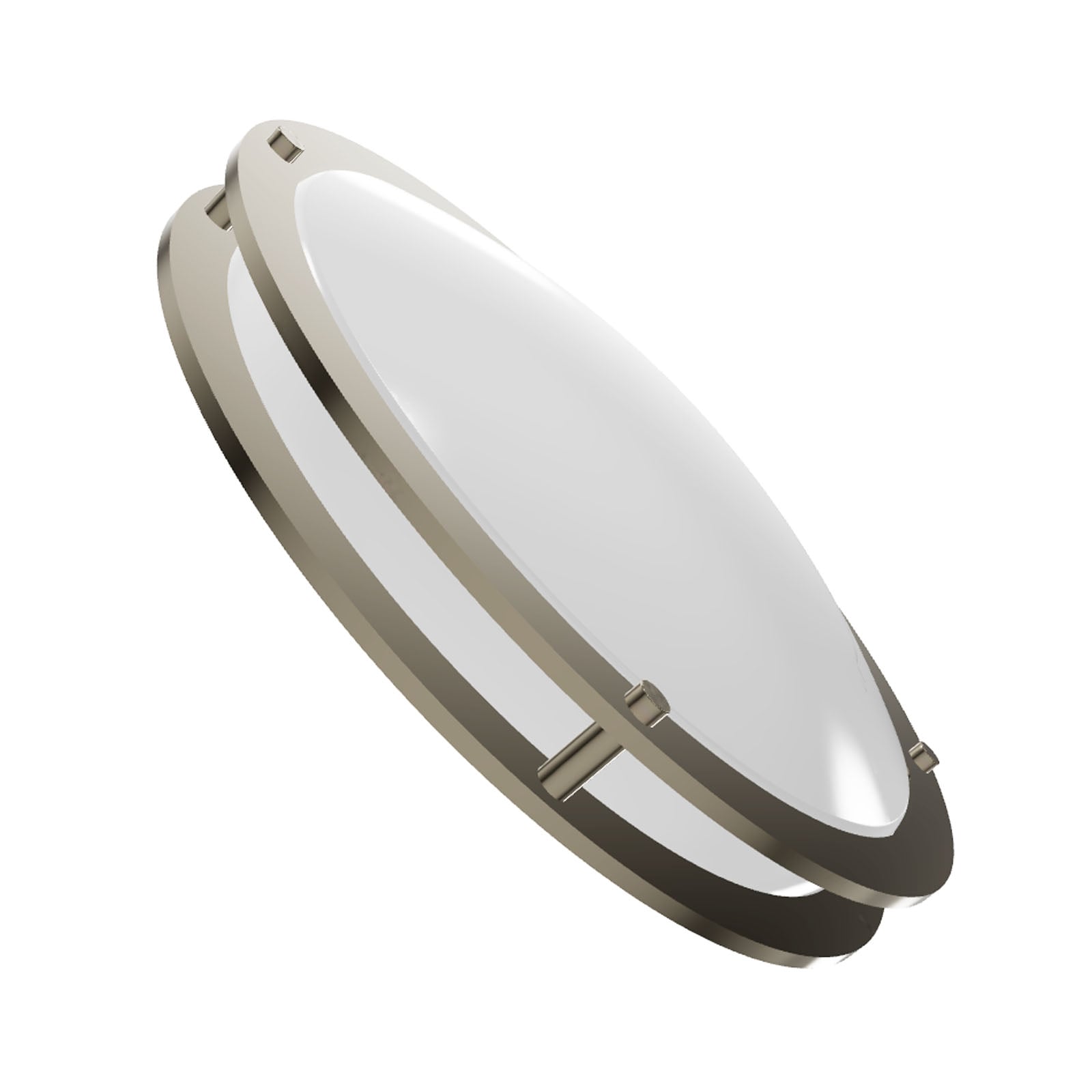 Eclipse 16" Multi-Temp LED Flush Mount Ceiling Light in Chrome