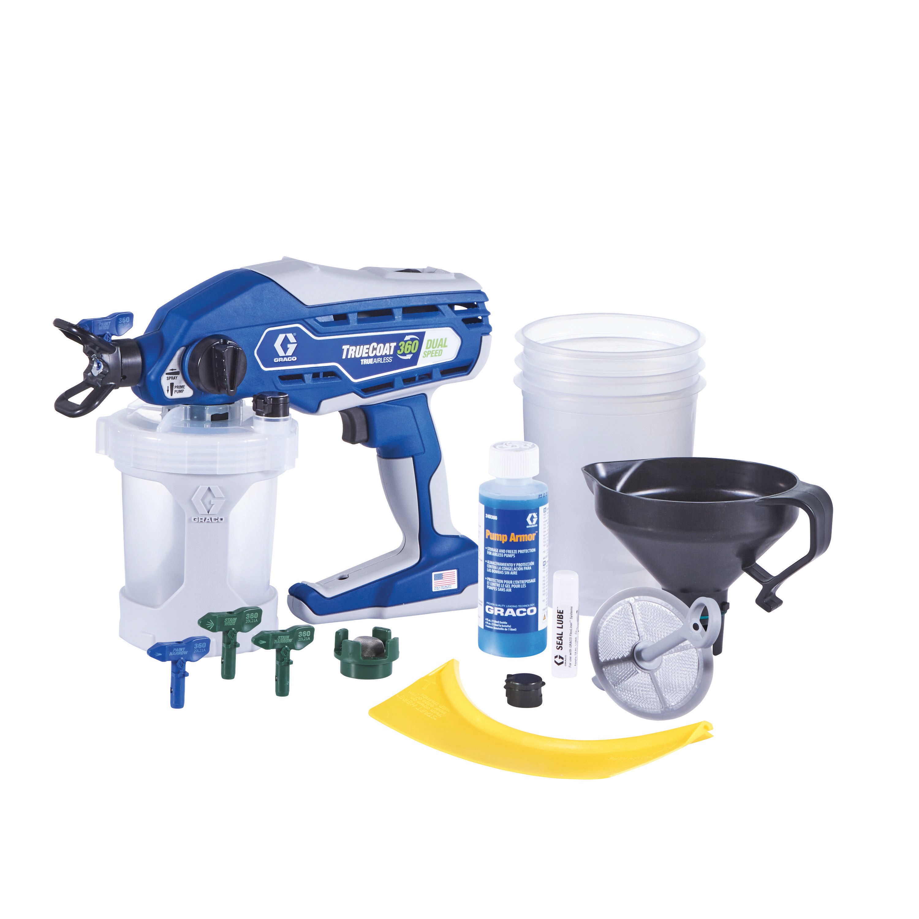 Graco TrueCoat 360 Dual Speed Electric Handheld Airless Paint Sprayer ...