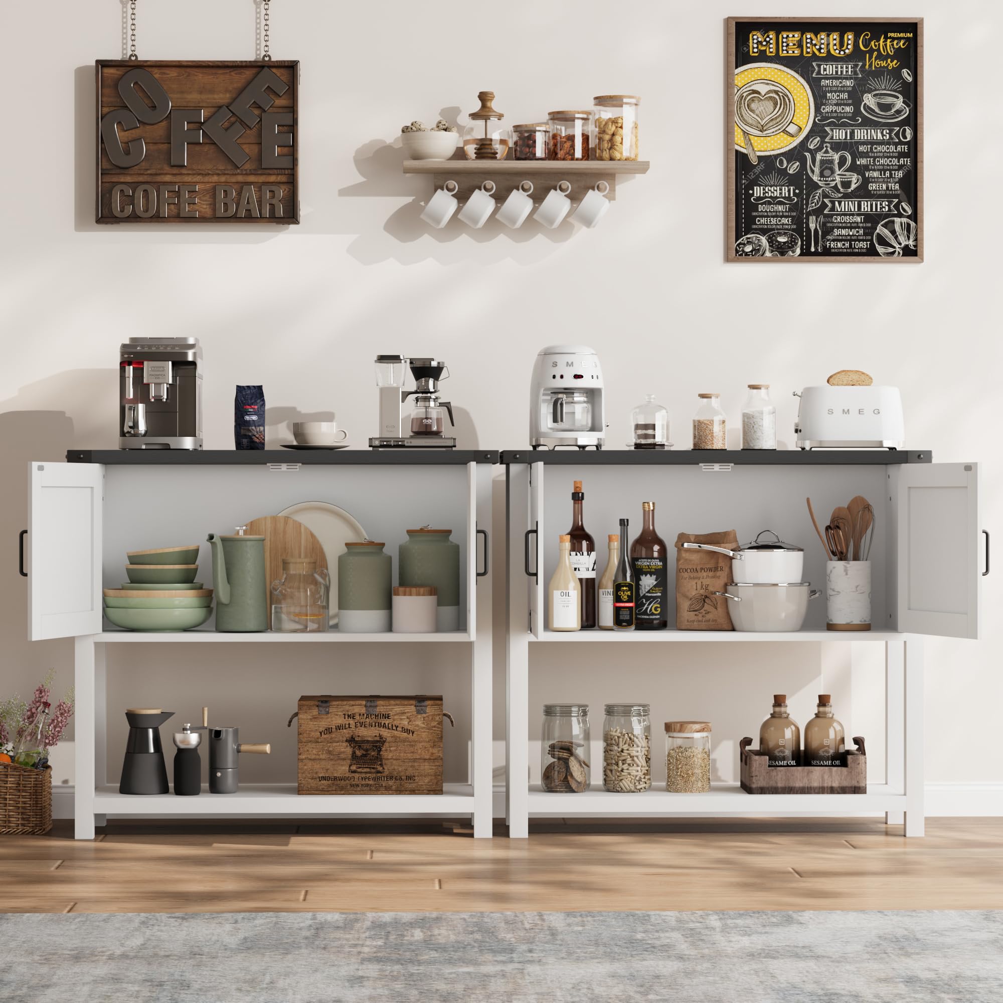 GarveeLife LEEW-PHO-14R2AXWH Cabinets-Kitchen - View #9