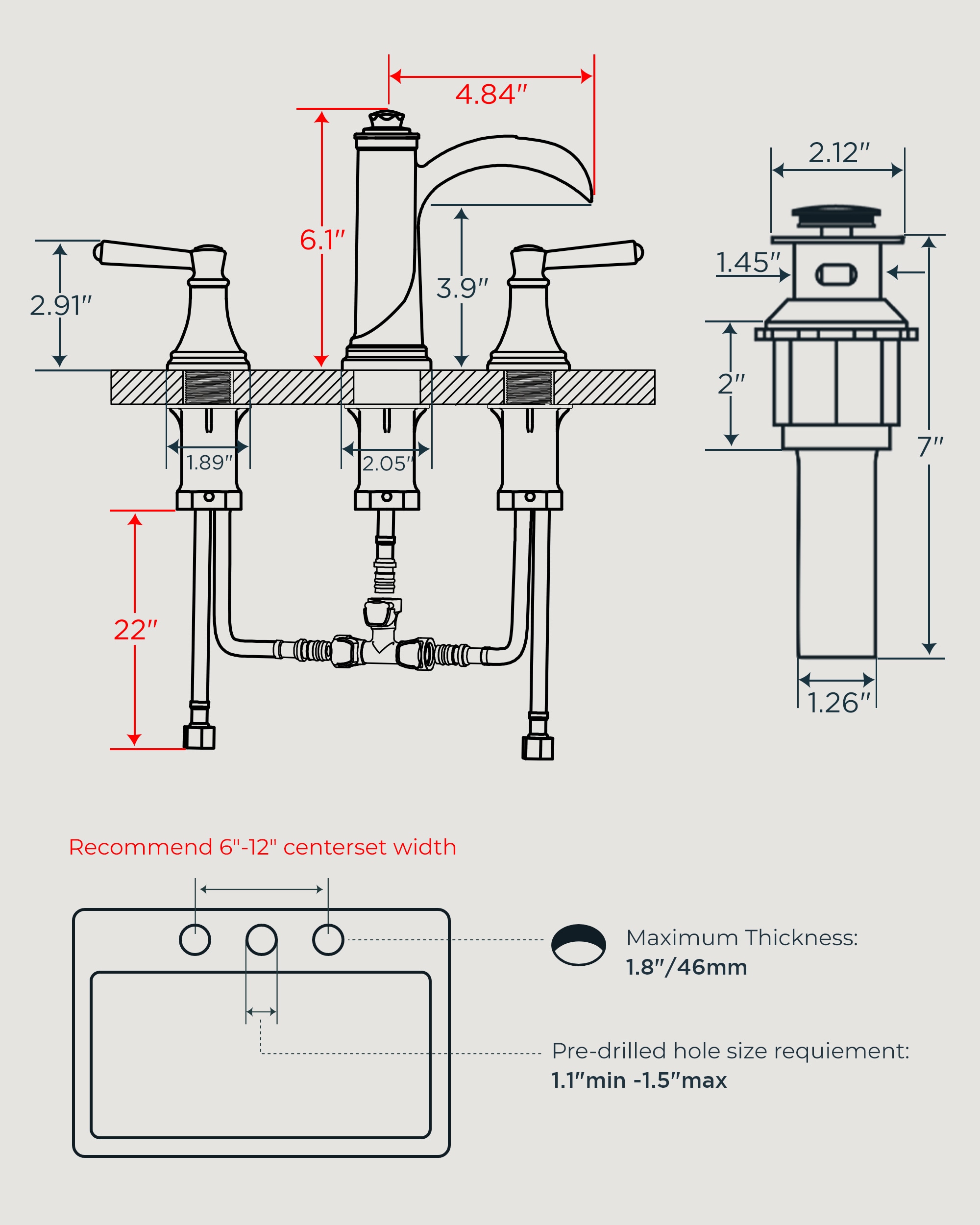 FURUISI LLA3120ORB Lavatory-Faucets - View #7