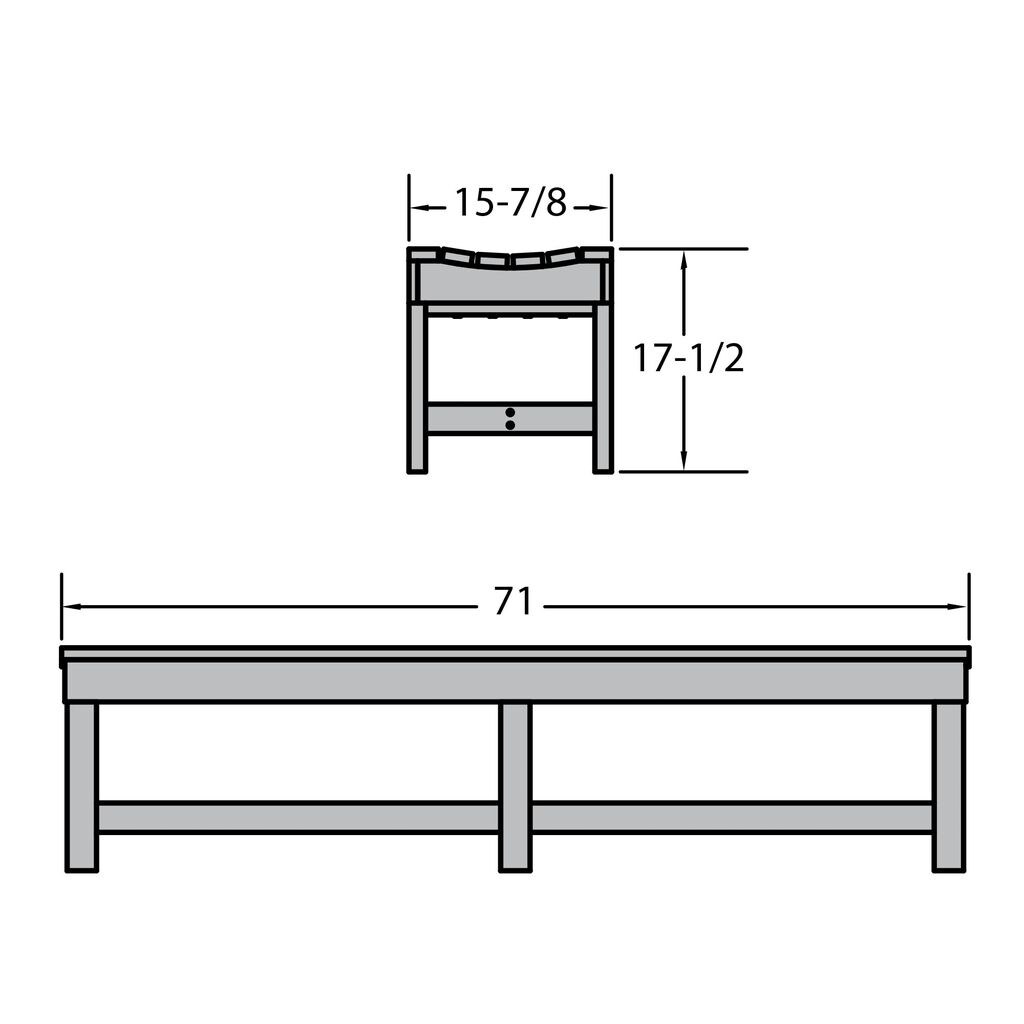 highwood CM-BENSQ61-WHE benches - View #6