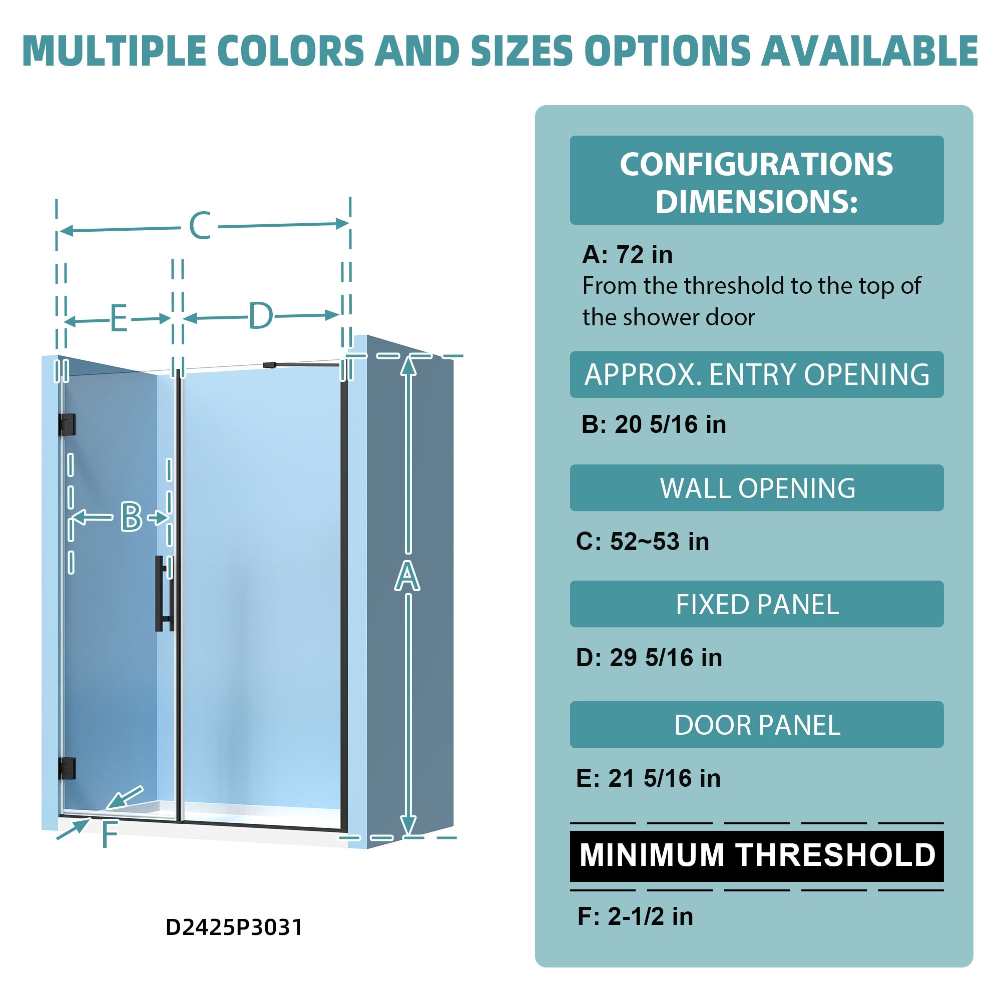 CALVON CL-SDP438382 Shower-Doors - View #4