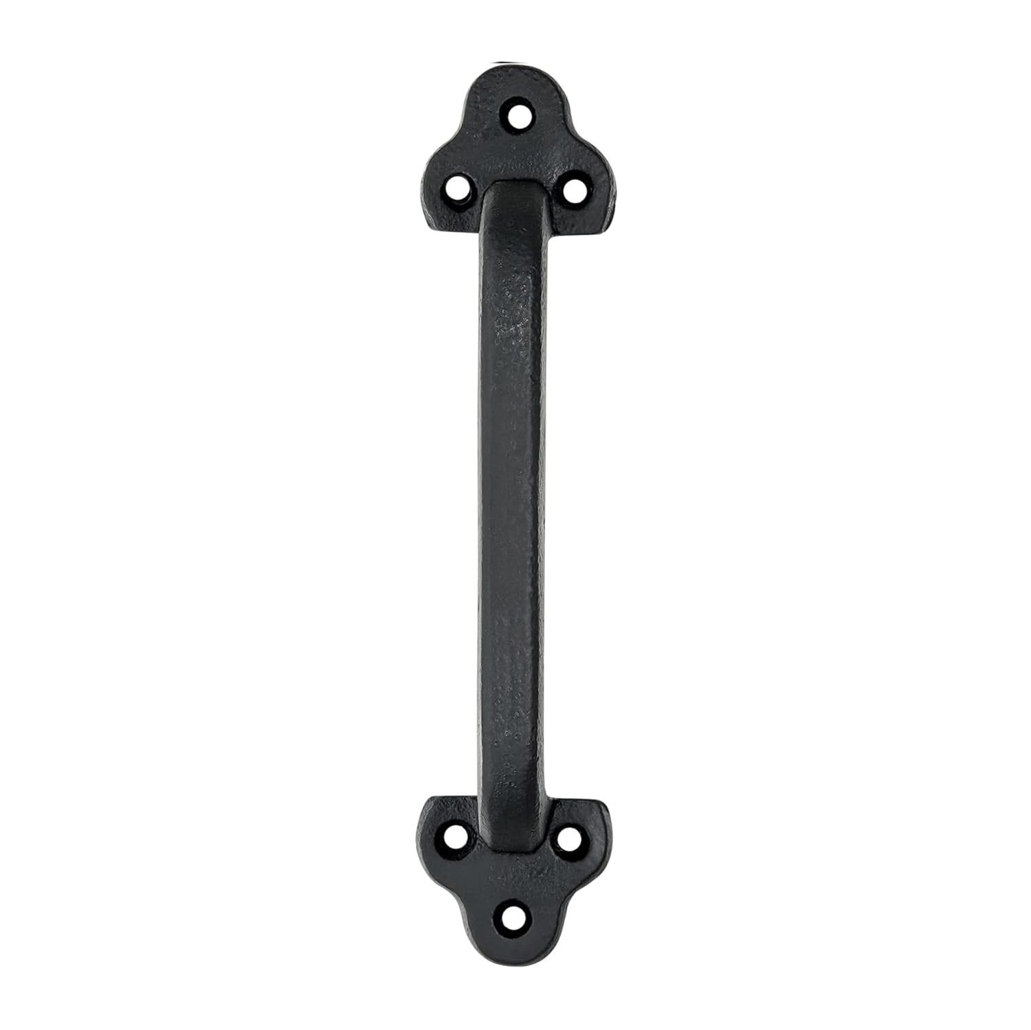 Etokfoks  Rustic Gate Handle Set 2 Pack Cast Iron Barn Door And Fence Pulls Matte Black 9 05 x 2 0 x 1 96 in With Screws For Indoor Outdoor