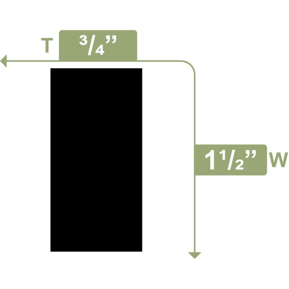 Ekena Millwork S4S1X2X96SWPV Window-Door-Casings - View #3