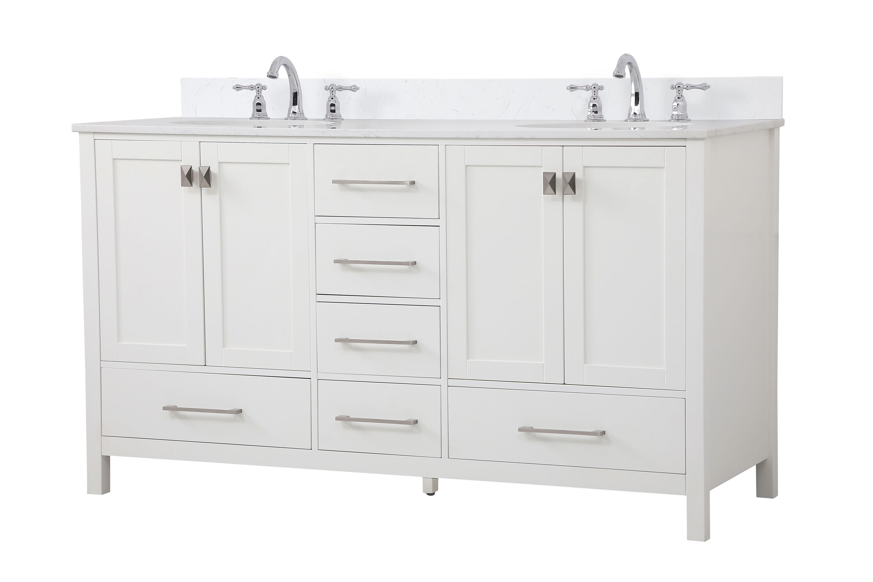 Elegant Decor HF56580DWH Bath-Vanity-Combo - View #10