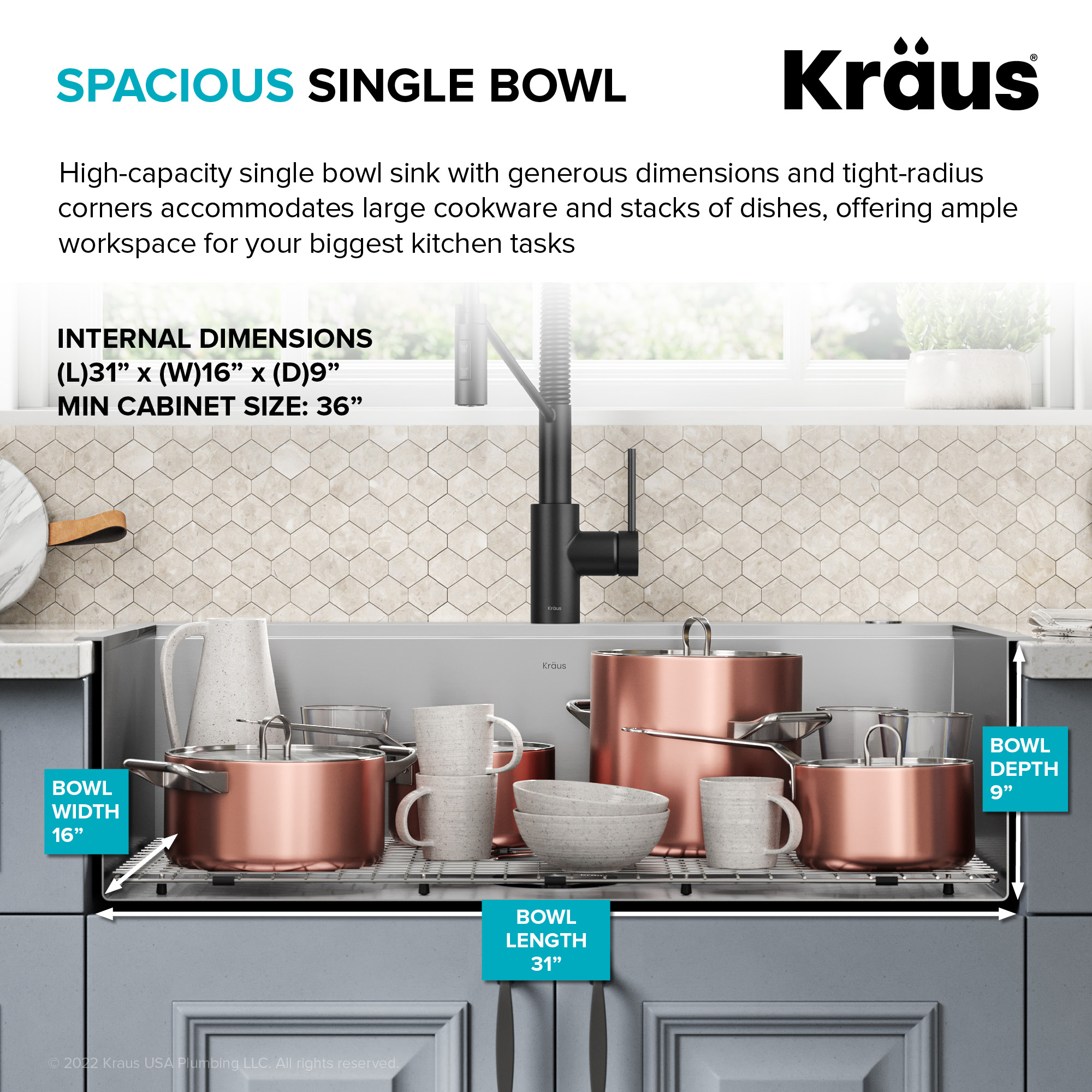 Kraus KWT330-33 Kitchen-Sinks - View #5