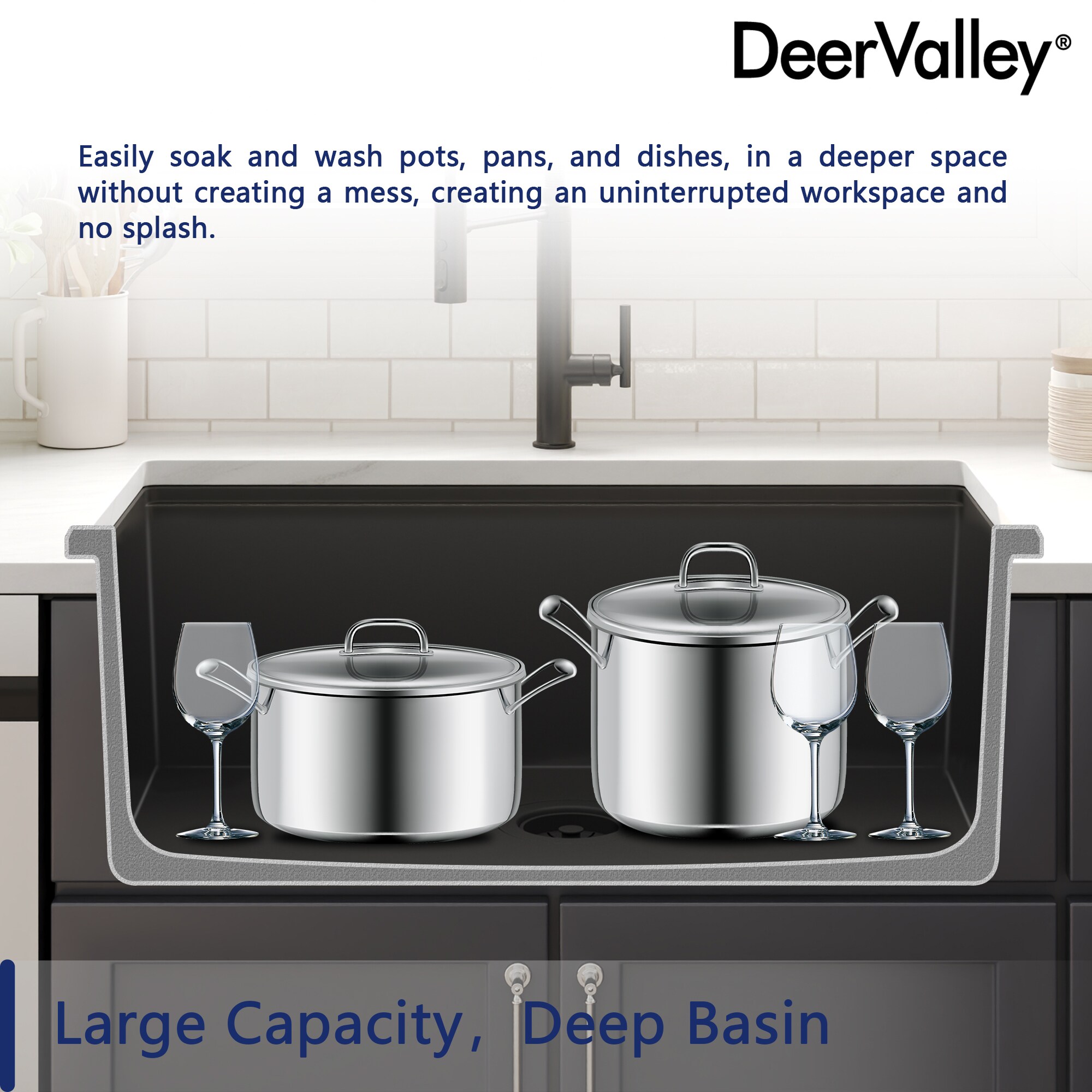 DeerValley DV-1K0173 Kitchen-Sinks - View #3