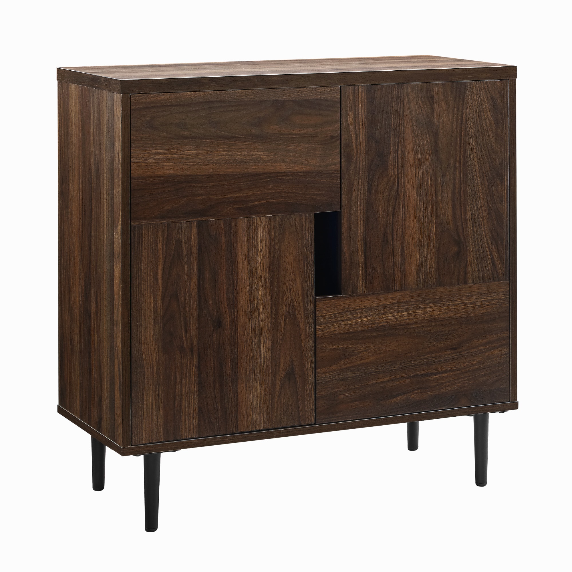 Walker Edison Modern Dark Walnut Console Table in the Console Tables ...