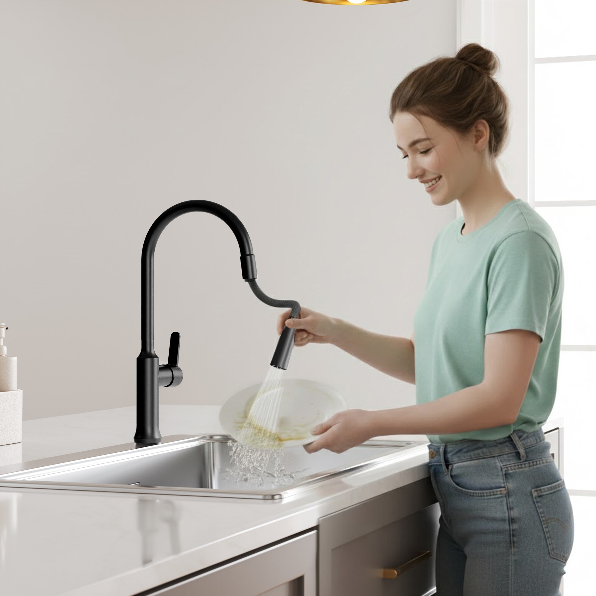 GRANDJOY GJ11-KF74-MB Kitchen-Faucets - View #14