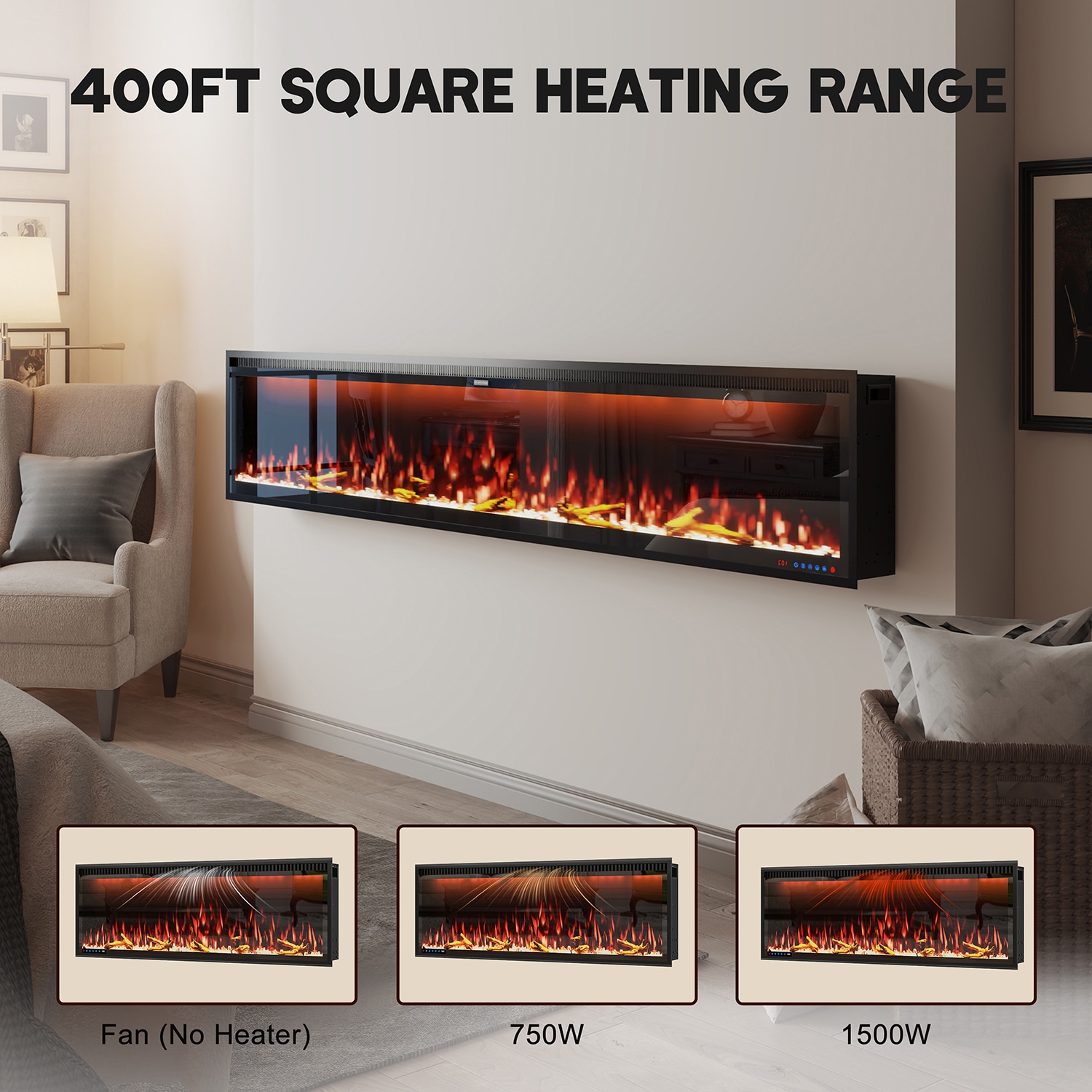 Mondawe MO-BI88Z Electric-Fireplaces - View #8