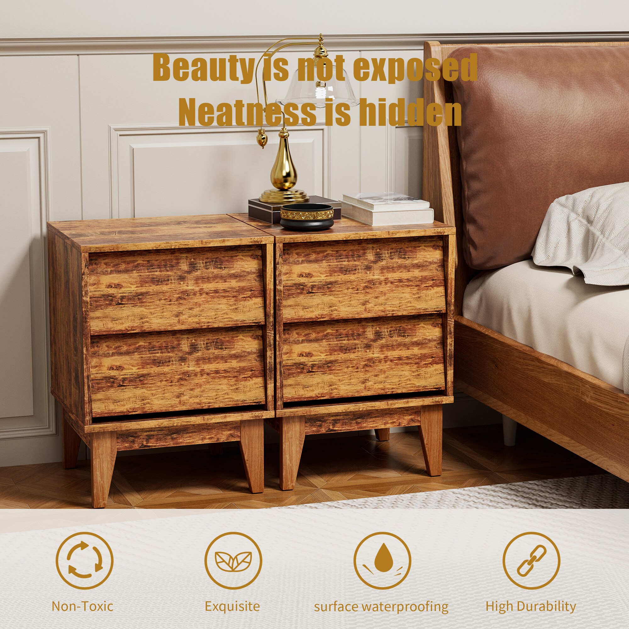 FurniFusion SF-R-NS-BN nightstands - View #8