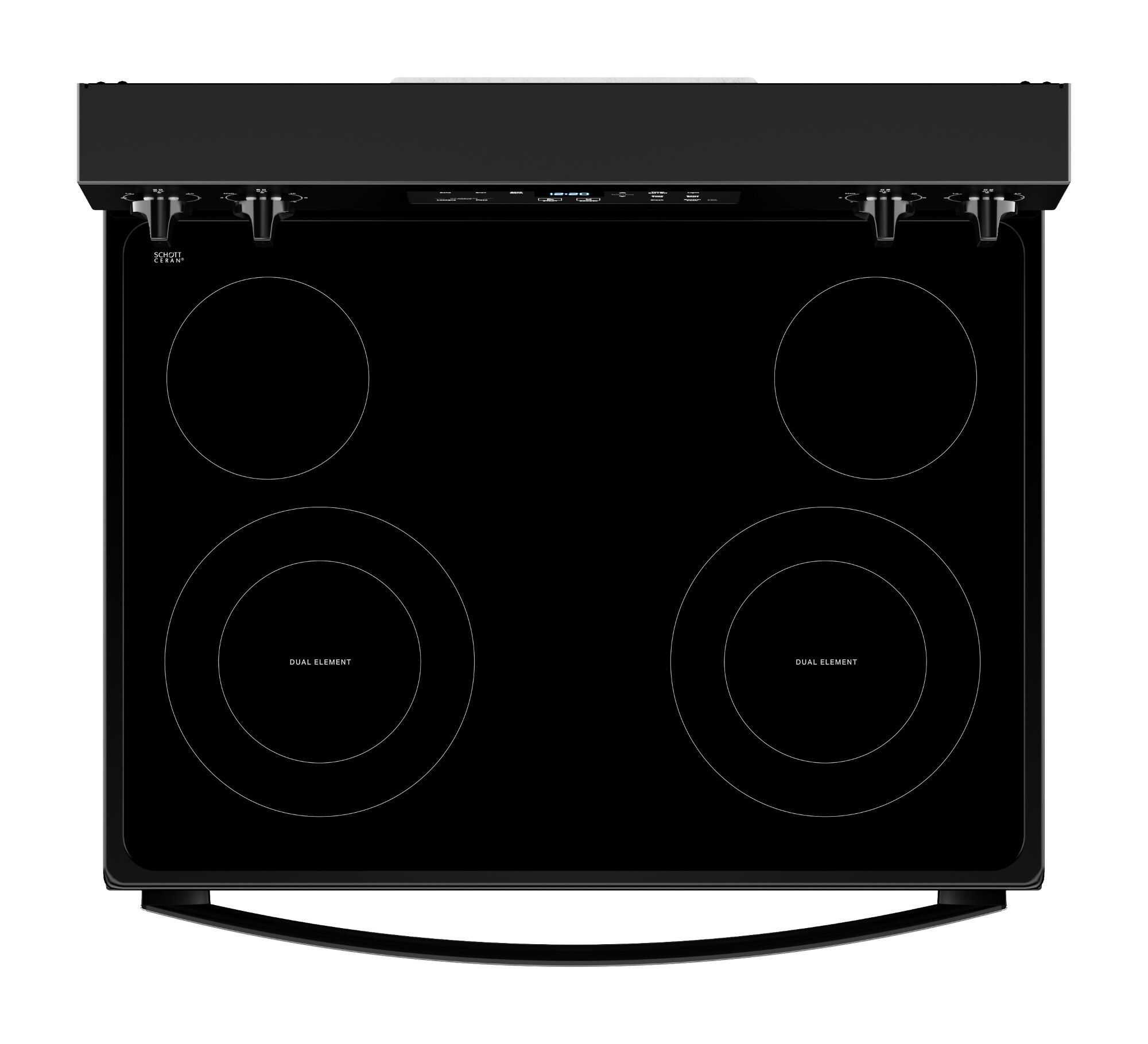 Whirlpool 30-in Glass Top 4 Burners 5.3-cu ft Freestanding Electric ...