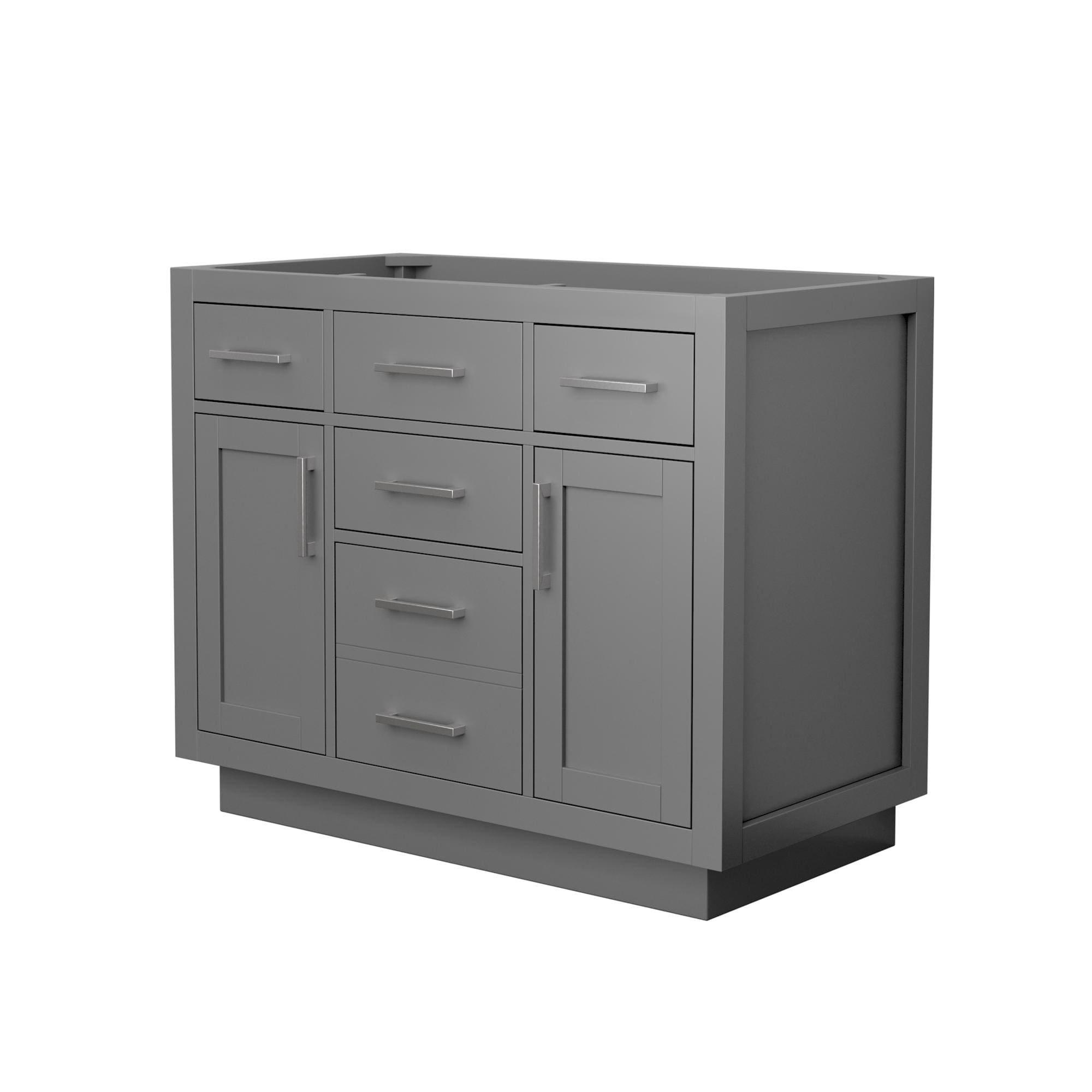 Wyndham Collection Beckett TK Bathroom Vanity Base Cabinet without Top