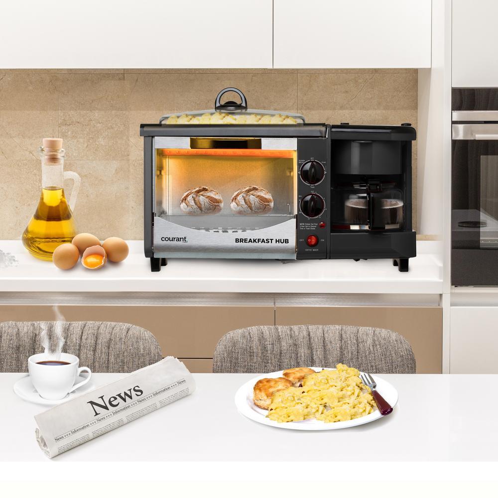 BM-1120B: 3-in-1 Breakfast Maker in Stainless Steel & Black