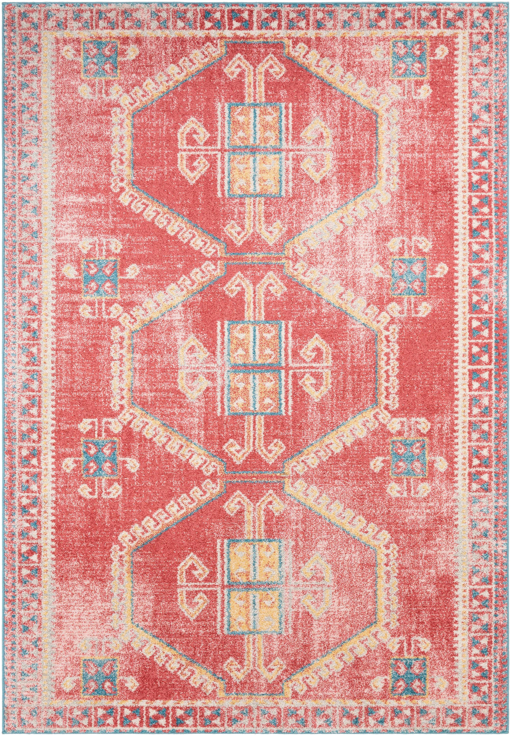 Surya MUT2311-5373 Murat 5 X 7 (ft) Red Indoor Medallion Oriental Area Rug