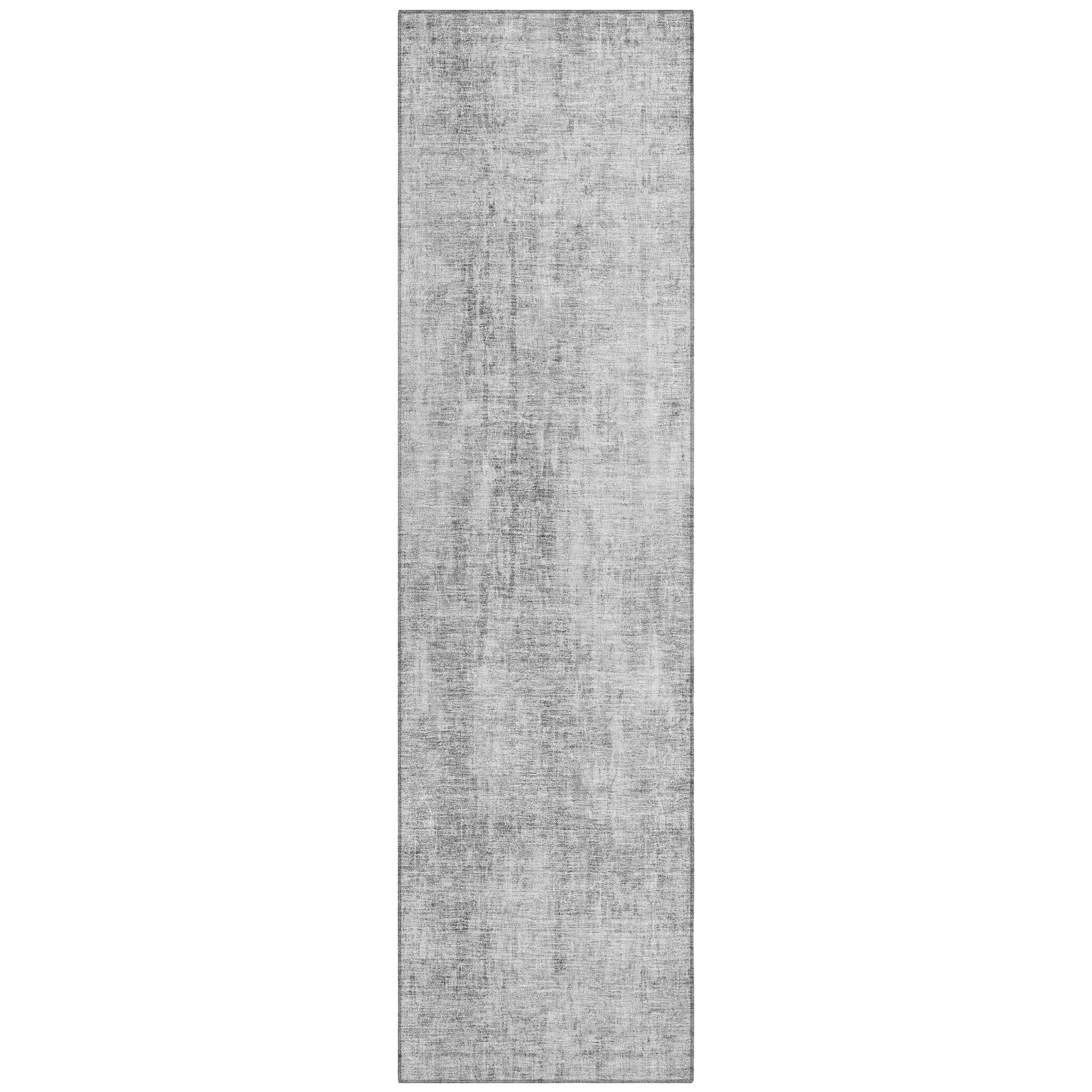 Addison Rugs ACN656GY2X8 Chantille ACN656GY 2 x 7 (ft) Polyester Gray Rectangular Indoor/Outdoor Geometric Machine washable Runner rug