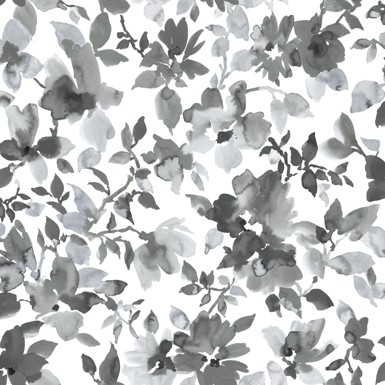 RoomMates RMK11236WP 28.19-sq ft Black Vinyl Floral Self-adhesive Peel and Stick Wallpaper