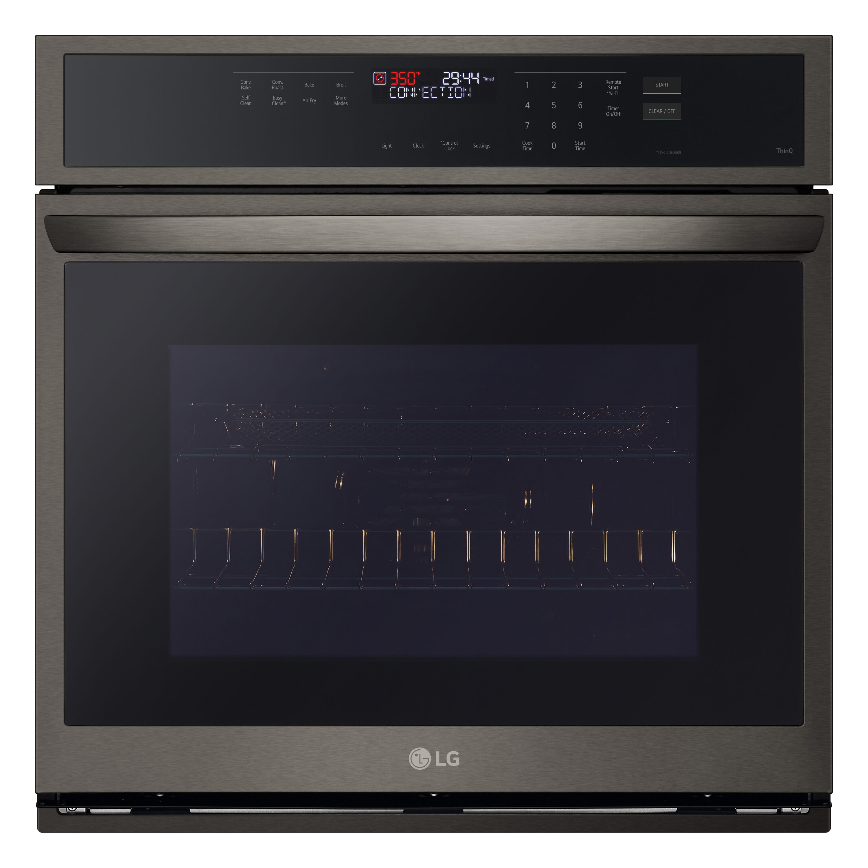 LG Black Stainless steel Single Electric Wall Ovens at Lowes.com