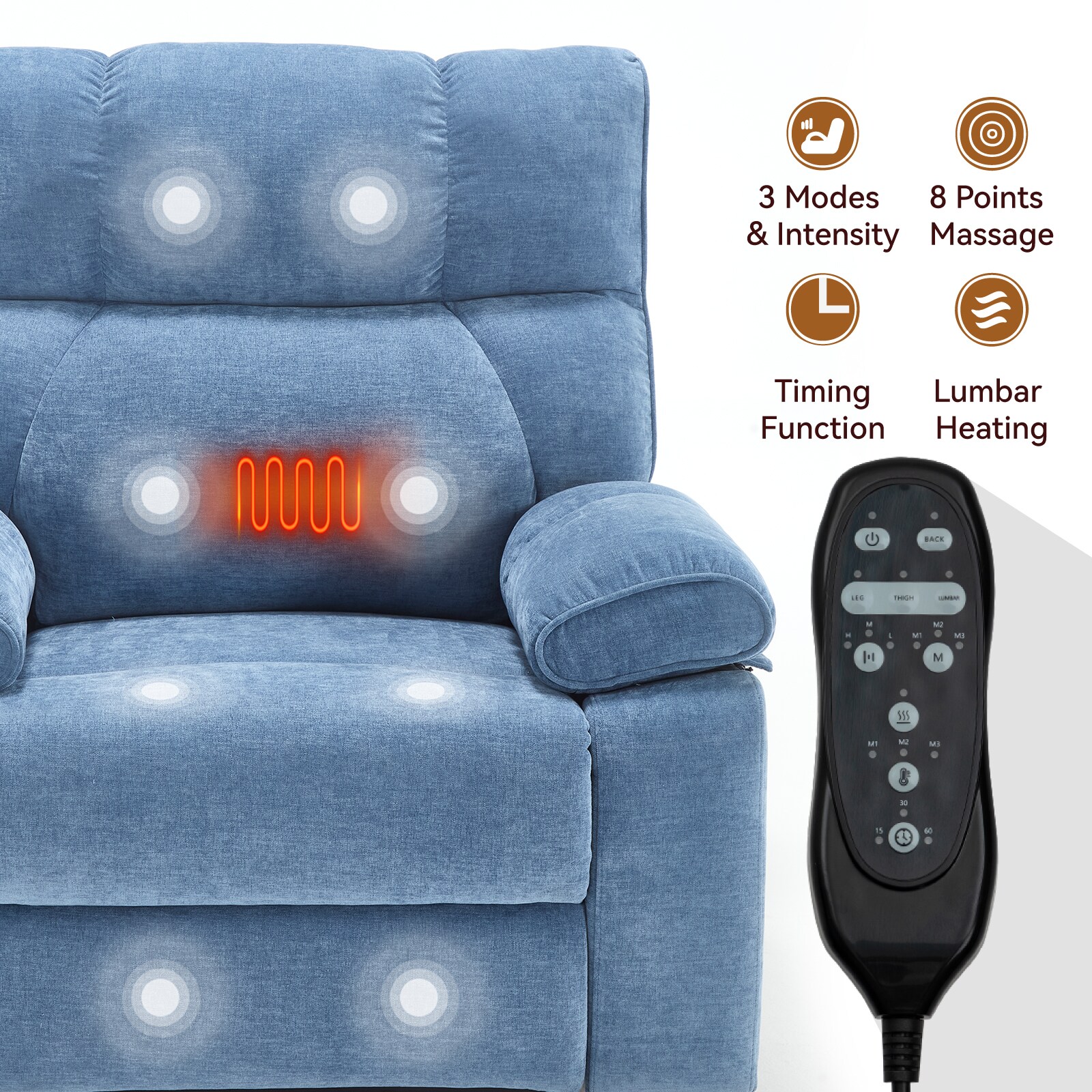 Mondawe MO-8027-BL recliners - View #3