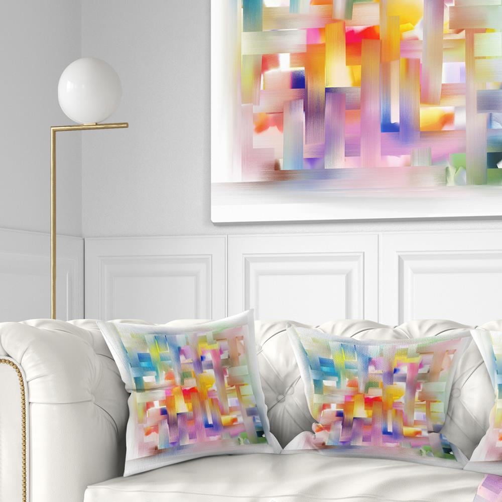 Designart CU6649-18-18 18-in x 18-in Pink Indoor Decorative Pillow
