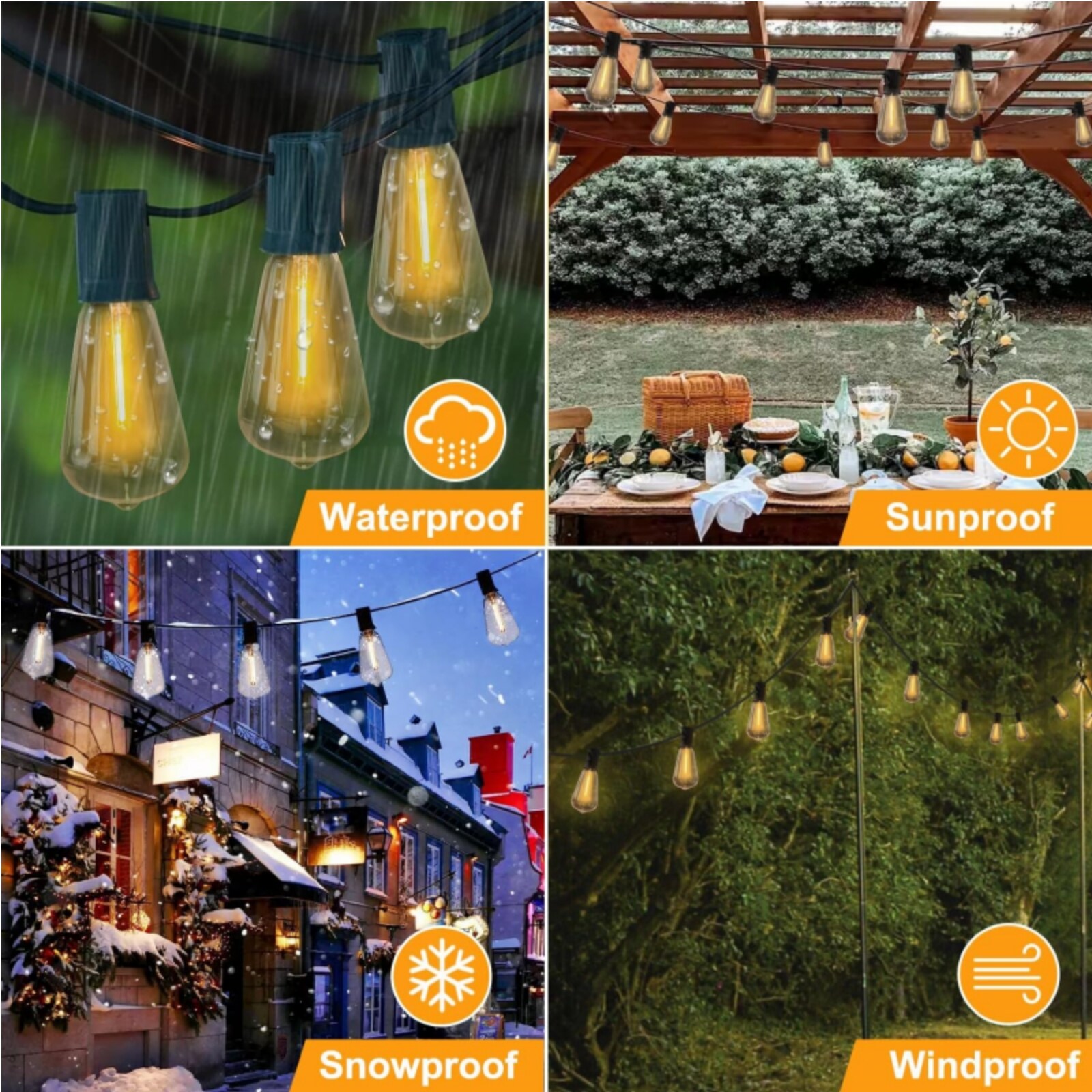WYZM E12-A Patio-String-Lights - View #10