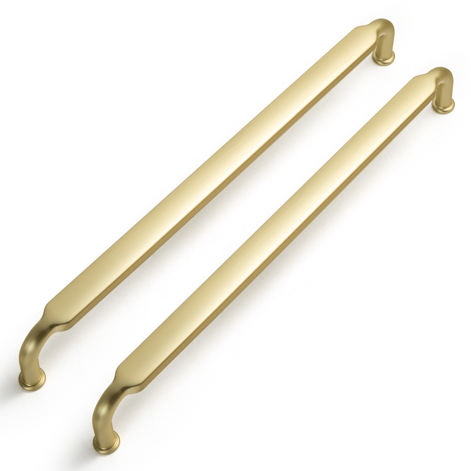 Miaokesen 2202TLS-192 7-9/16-in , 192mm Center to Center Light Brushed Brass Novelty Handle 6 -Pack