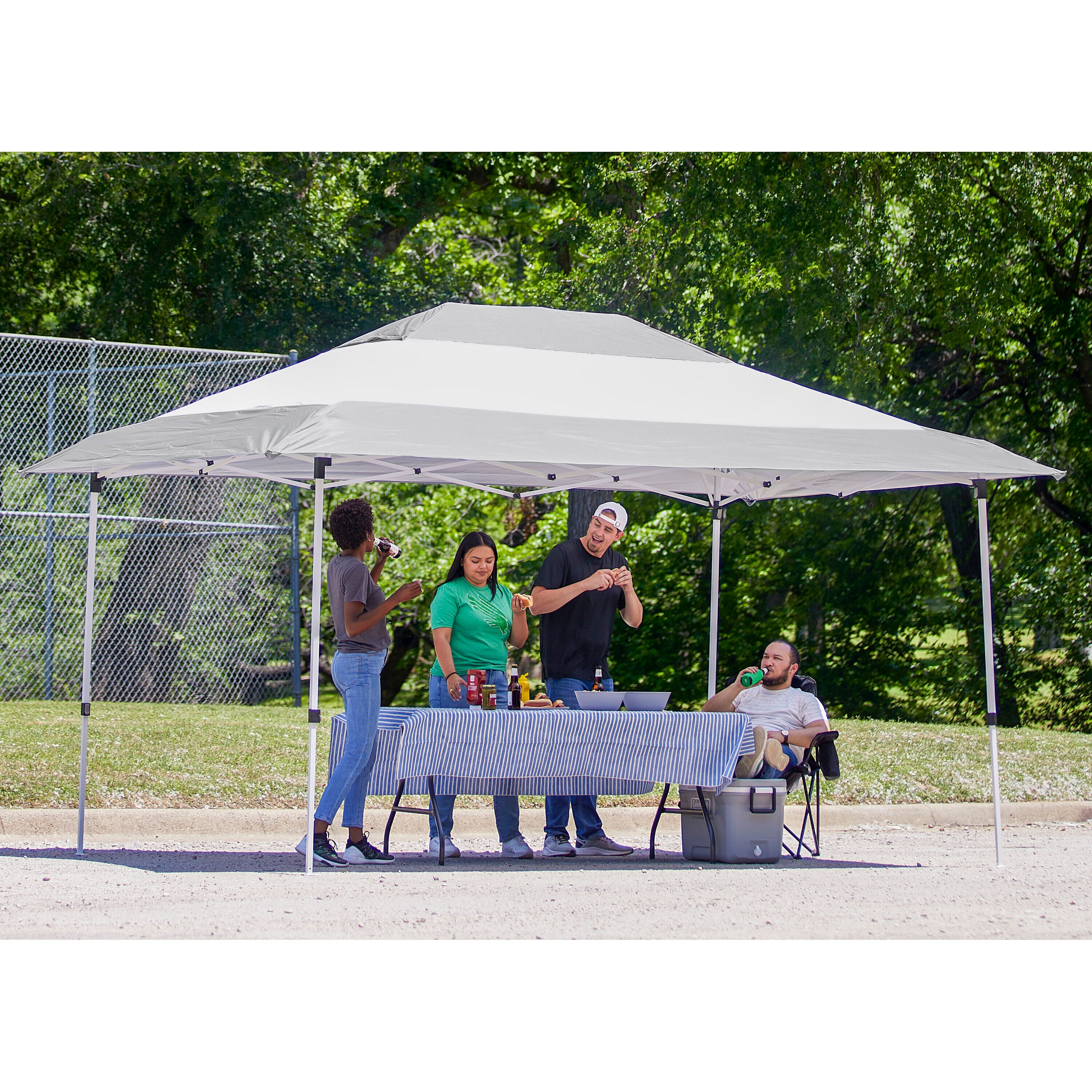 Z-Shade 14 x 10 Foot Prestige Instant Shade Outdoor Canopy Shelter
