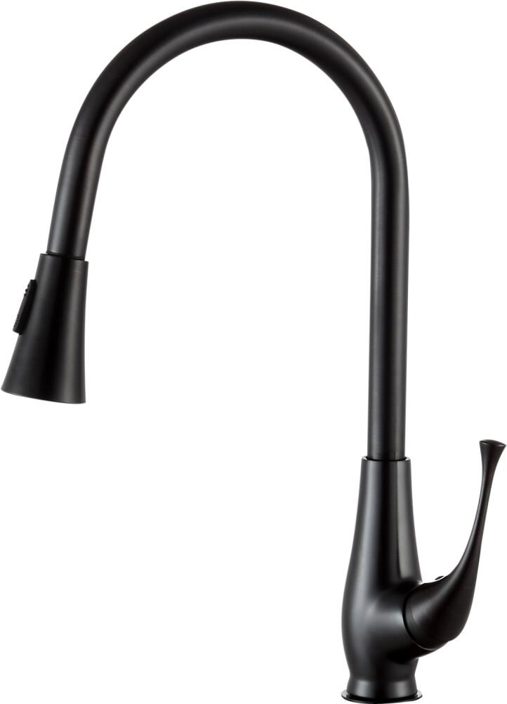 ANZZI Meadow Oil Rubbed Bronze 1-Handle Deck-Mount Pull-Out Handle Kitchen Faucet