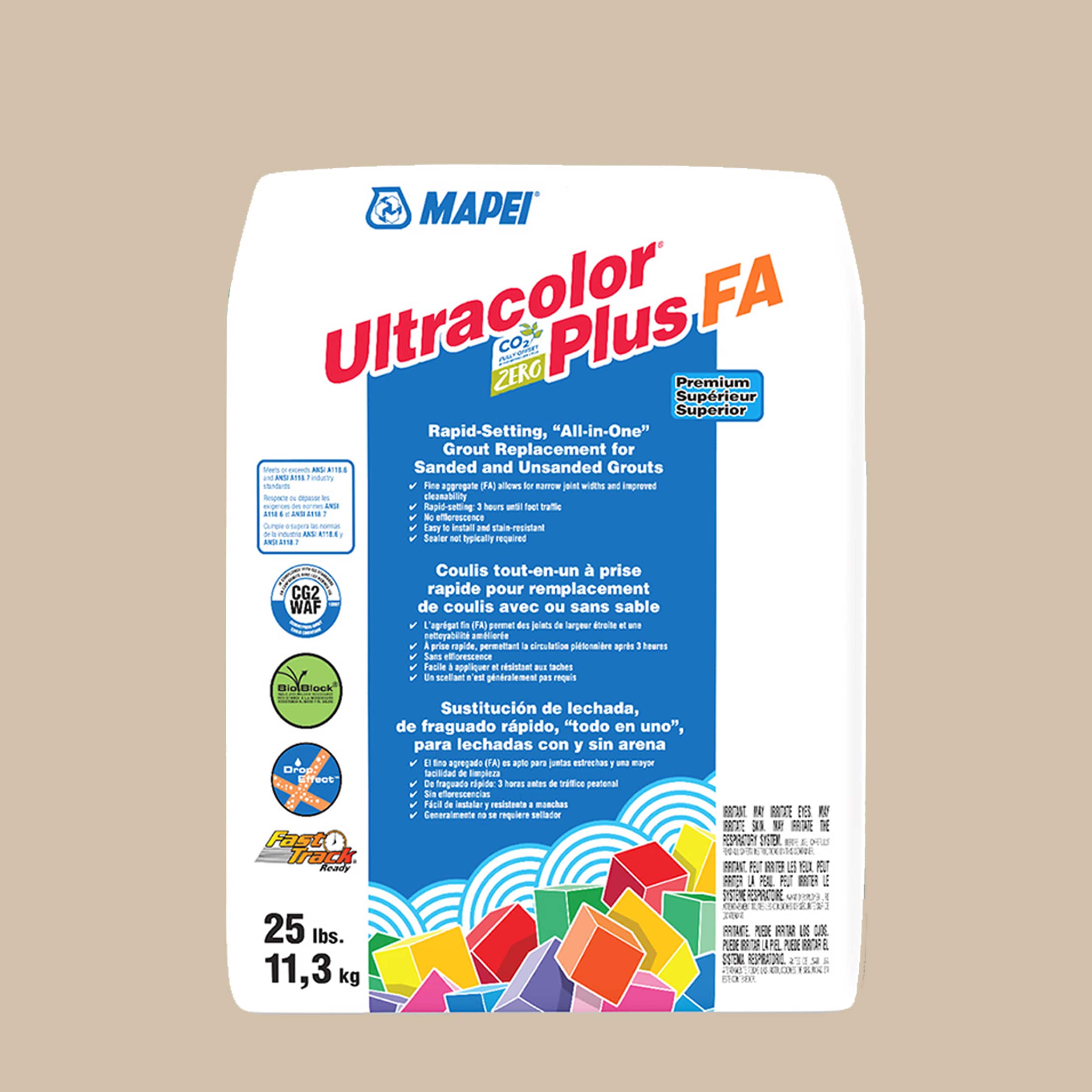MAPEI 6BU501511 Ultracolor Plus FA Bone #5015 All-in-one Grout (25-lb)