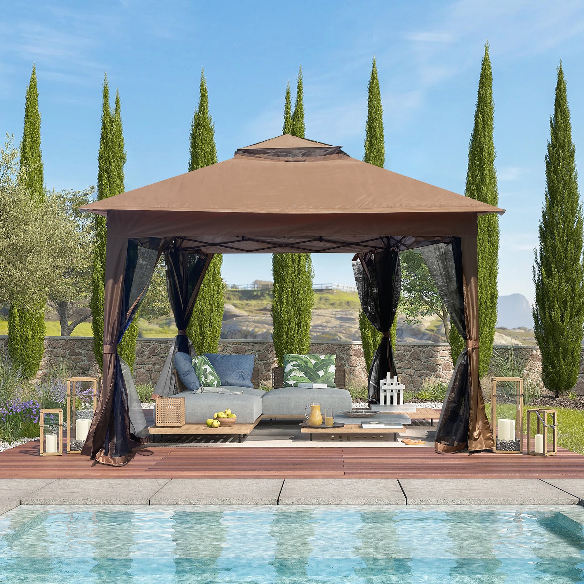 Clihome CL-BY4191638 Wood-Resin-Gazebos - View #2