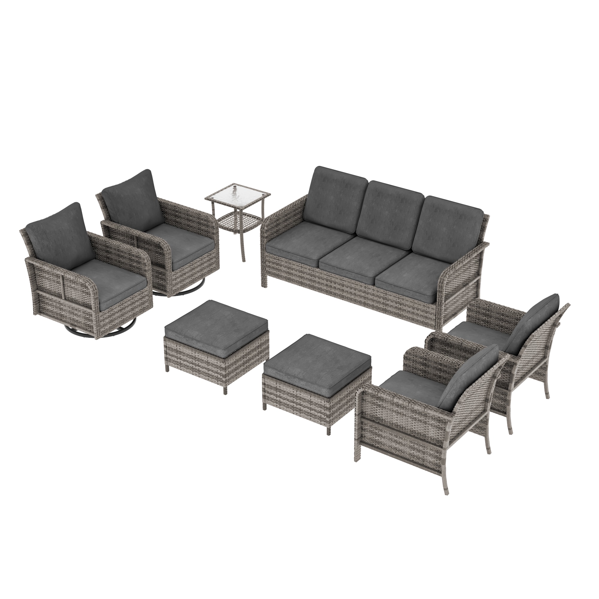 ACEGOSES LW-155HBK-2RT2 Patio-Conversation-Sets - View #2