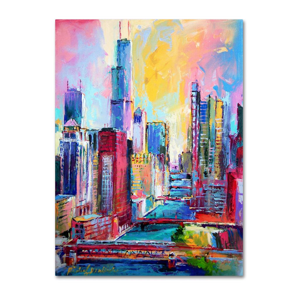 Colorful 19" x 19" Canvas Cityscape Art for Kids' Nursery