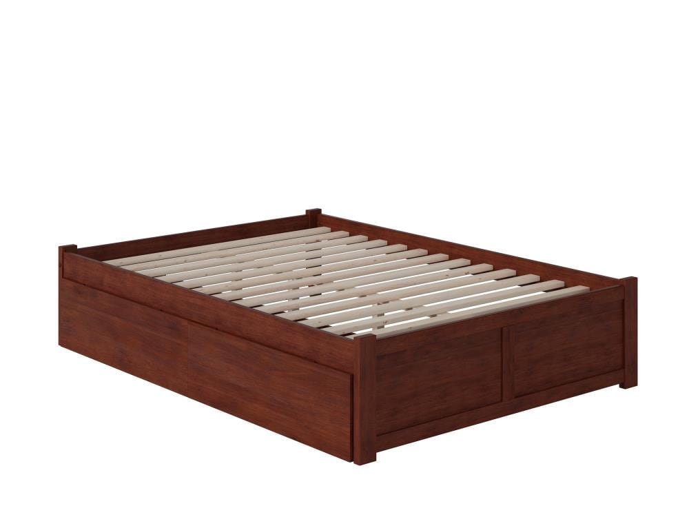 AFI Furnishings AR8032114 Concord Walnut Full Wood Platform Bed with Storage