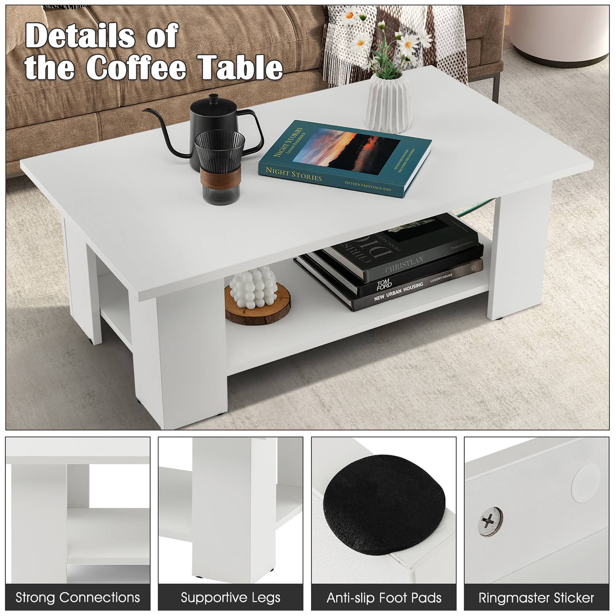 Costway CSHY000866 Coffee-Tables - View #9