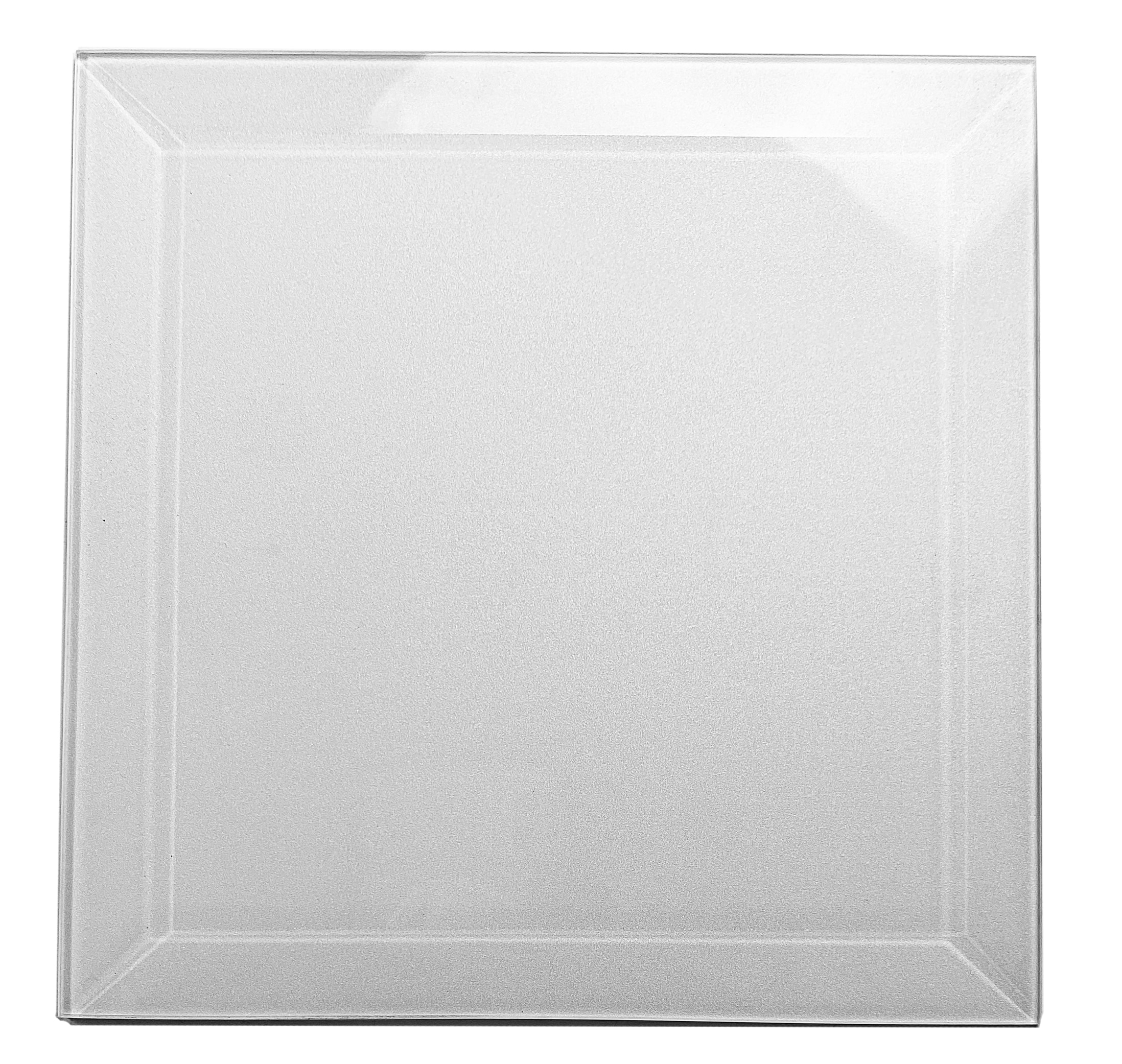 Abolos Frosted Elegance 36-Pack White 8-in x 8-in Glossy Glass Subway Wall Tile