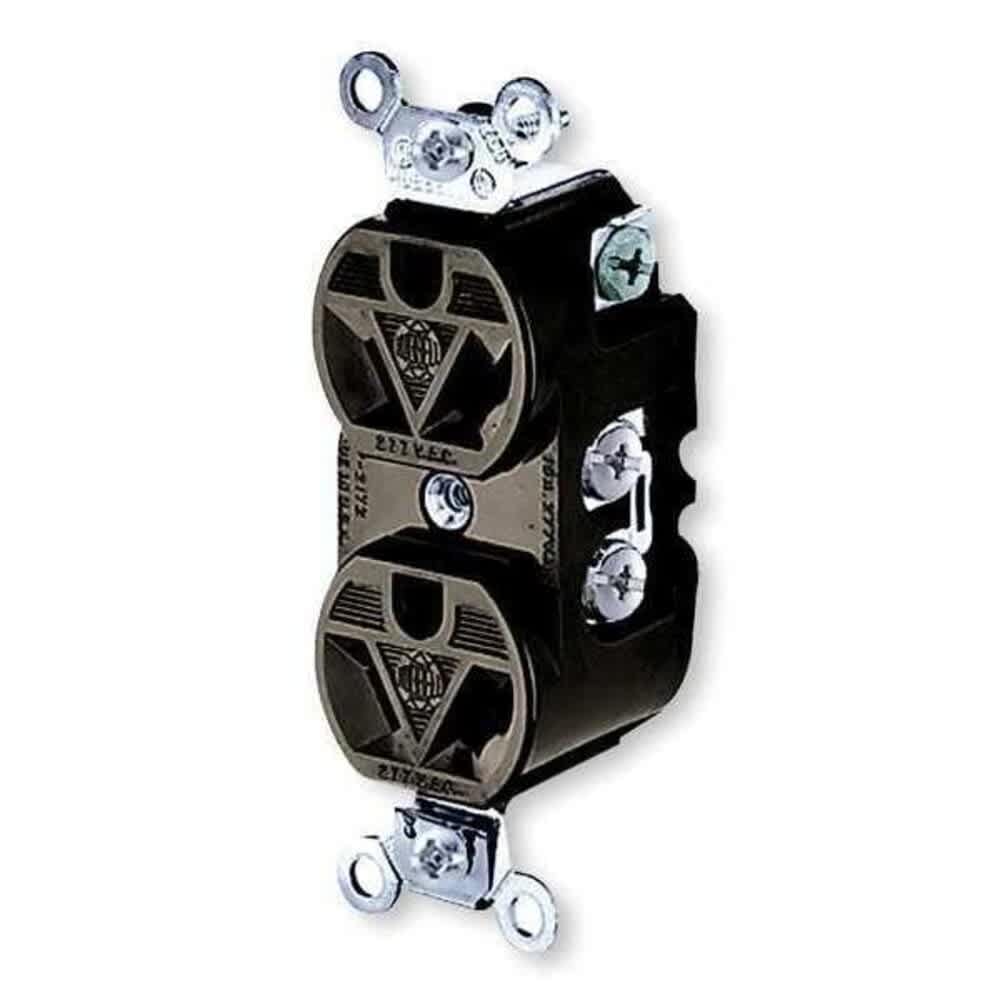 Hubbell  Wiring Device-Kellems Straight Blade Receptacle 7-15R 15 A 125V AC 2 Pole 3 Wire Flush Mount Grounded