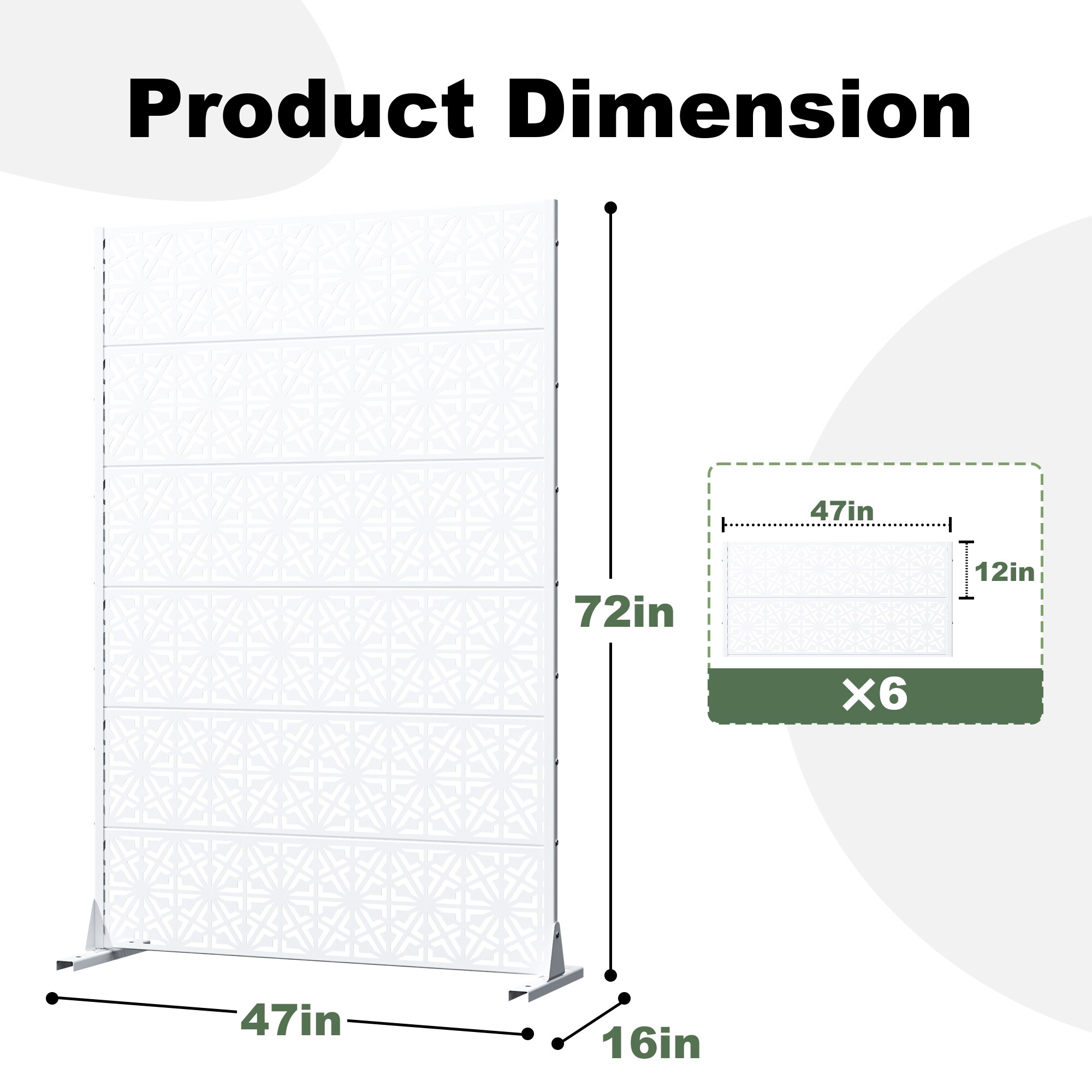 Misty Moon LW0409-OPS-PF355 Outdoor-Privacy-Screen - View #7