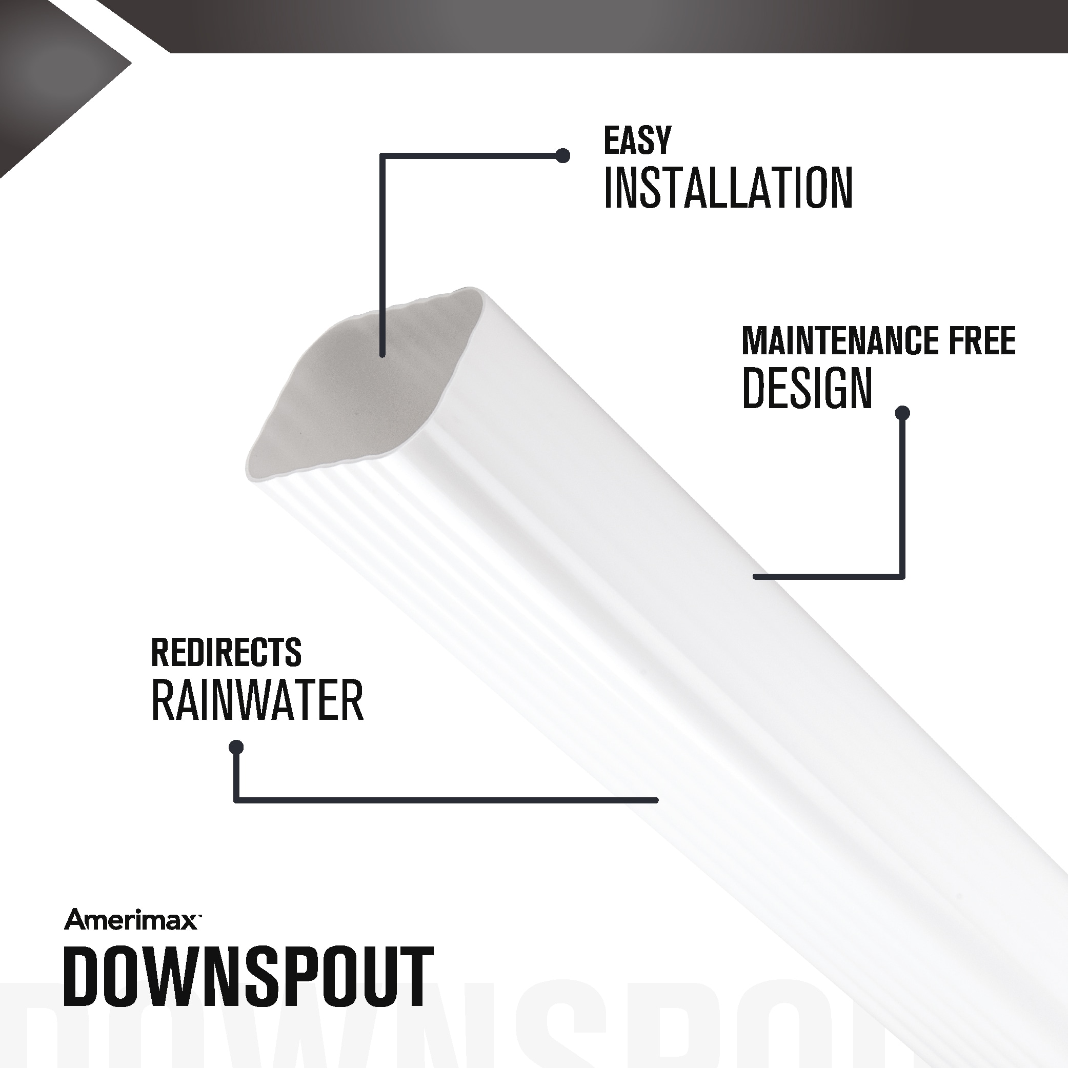 Amerimax M0593 Downspout-Components - View #2