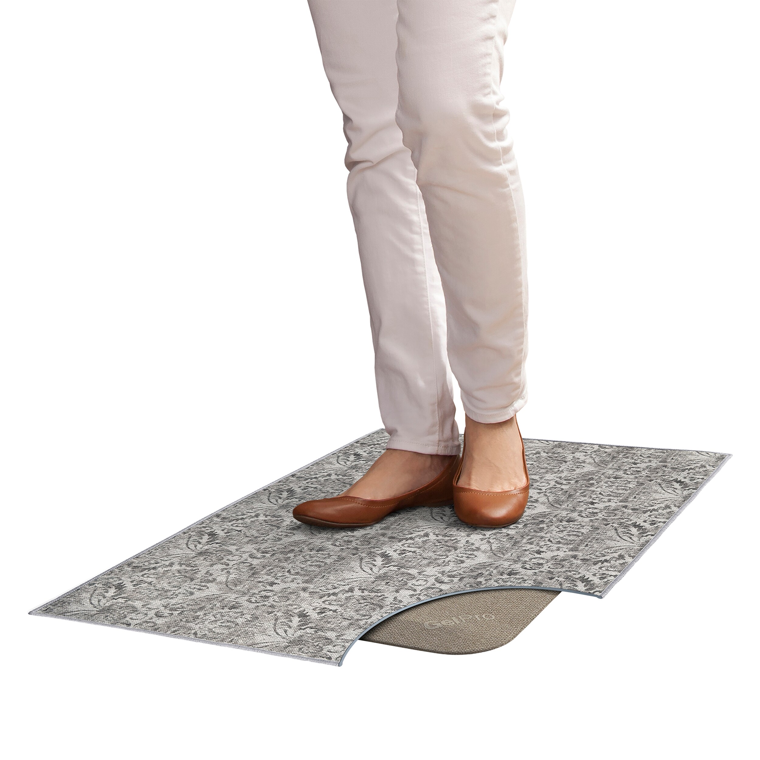 GelPro 2-ft x 3-ft Granite Rectangular Indoor Decorative Anti-Fatigue Mat in Gray | 106-37-2032-4