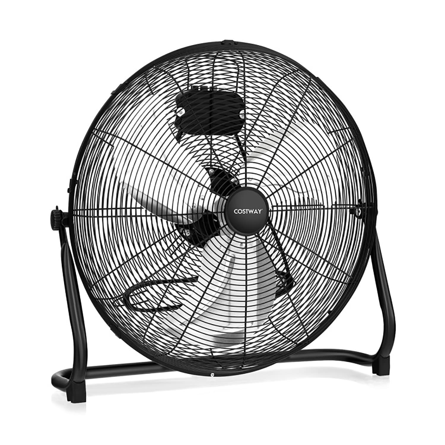 GZMR GR-W1134LOO18 20-Inches 120 -Volt 3 -Speed High Velocity Indoor Black + Sliver Floor Fan