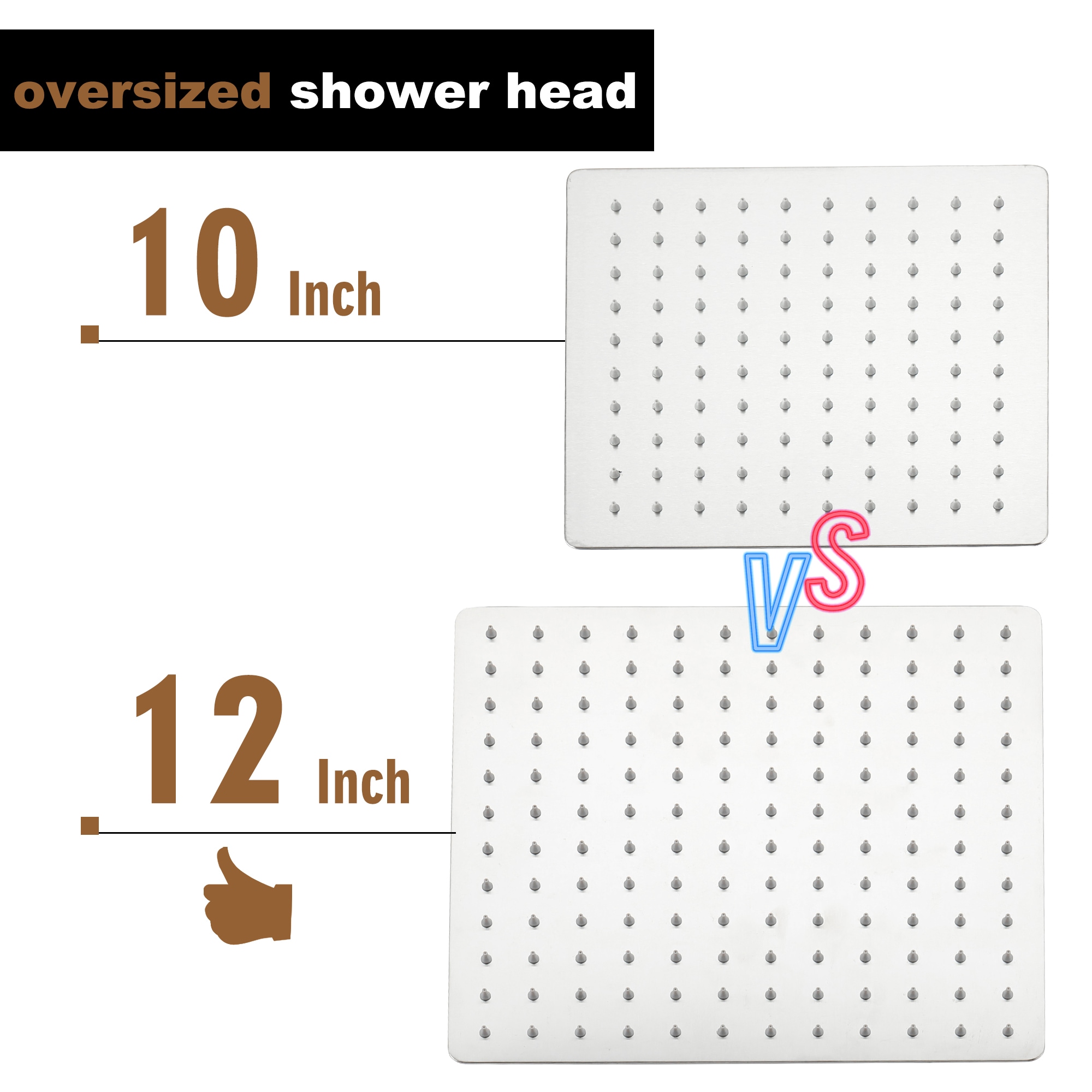 Clihome CL-023SS-SL Showerhead-Bar-Panels - View #9