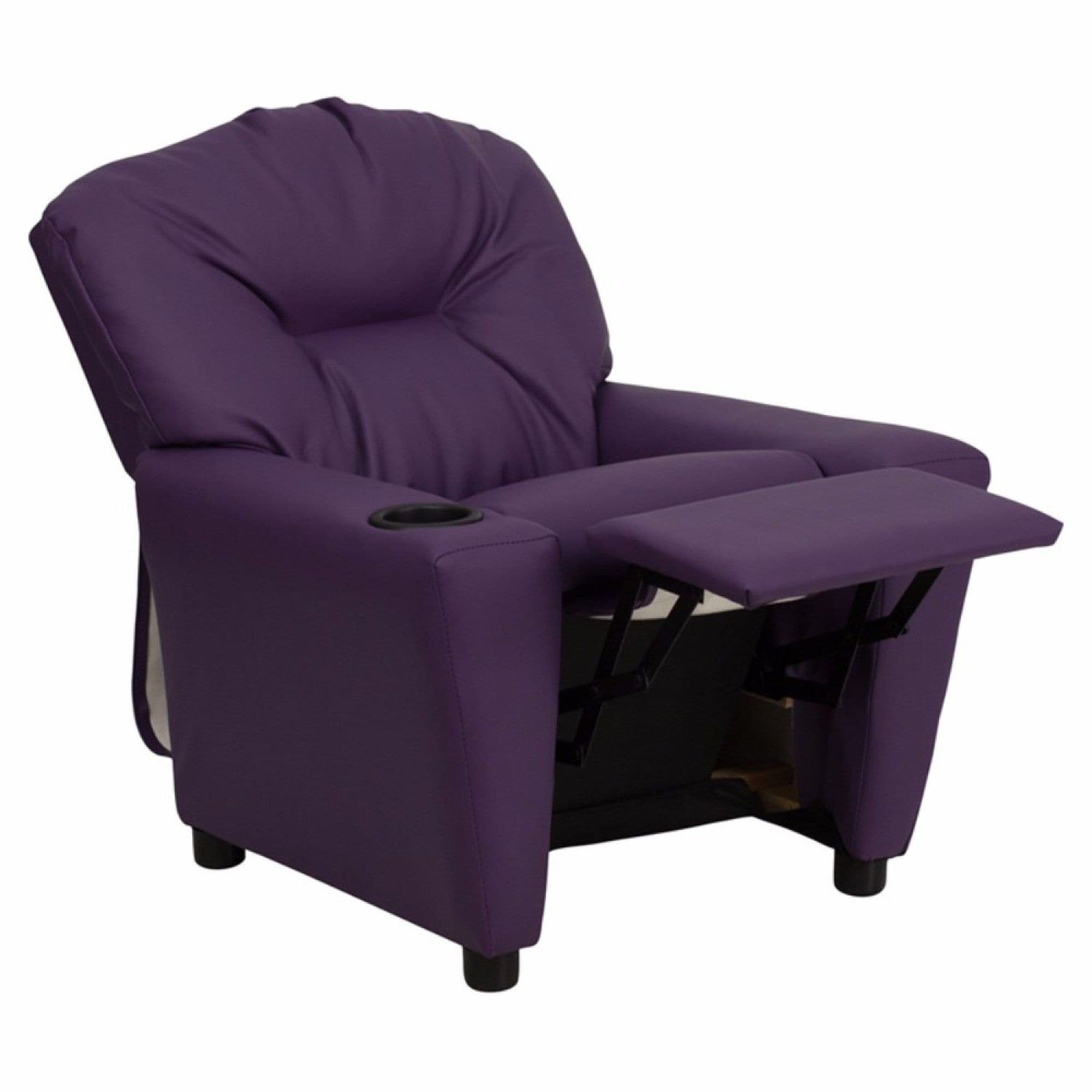 JASMODER B02844282 21-in Modern Purple Polyester/Blend Sofa