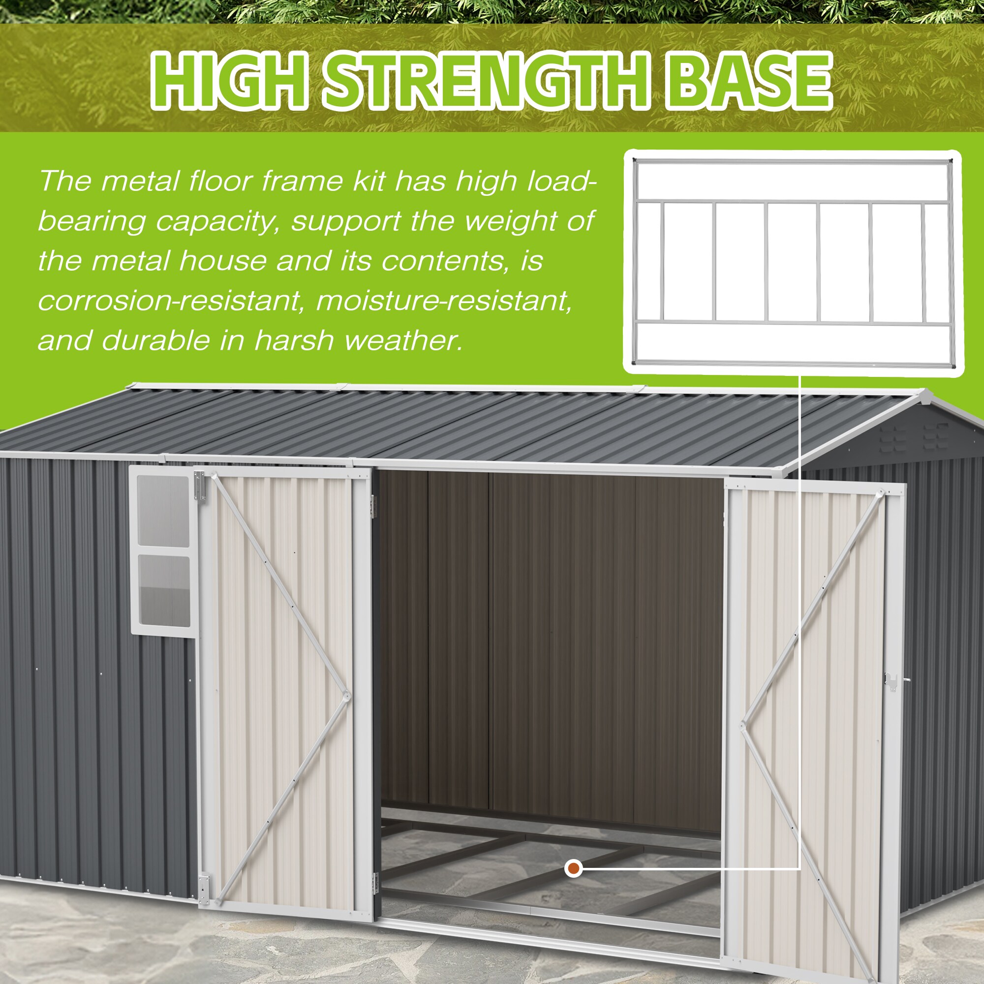 LUXEYARD DS-R-5S00119 Metal-Storage-Buildings-Sheds - View #3