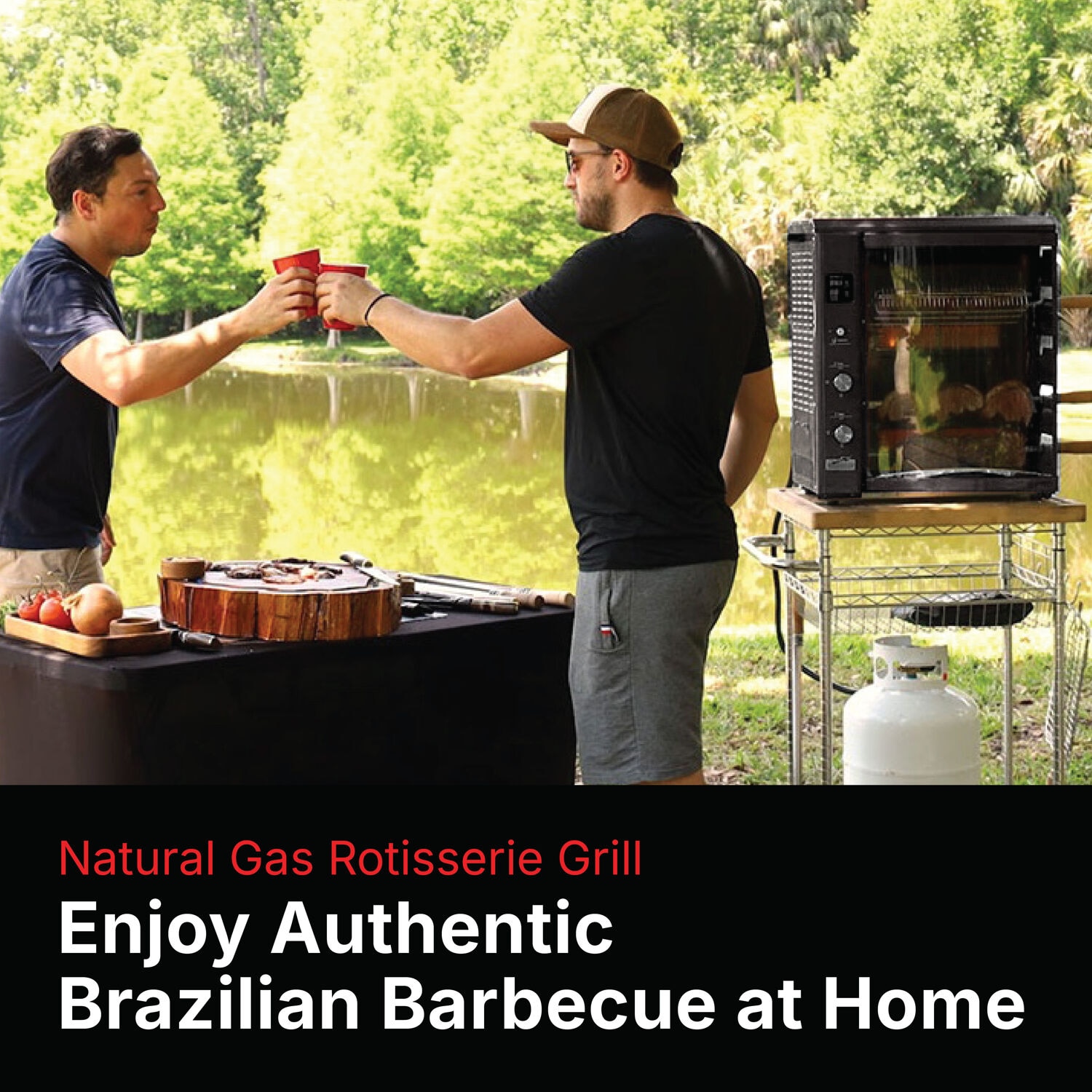 Brazilian Flame BG-05LXK-BLACK Tabletop-Grills - View #5