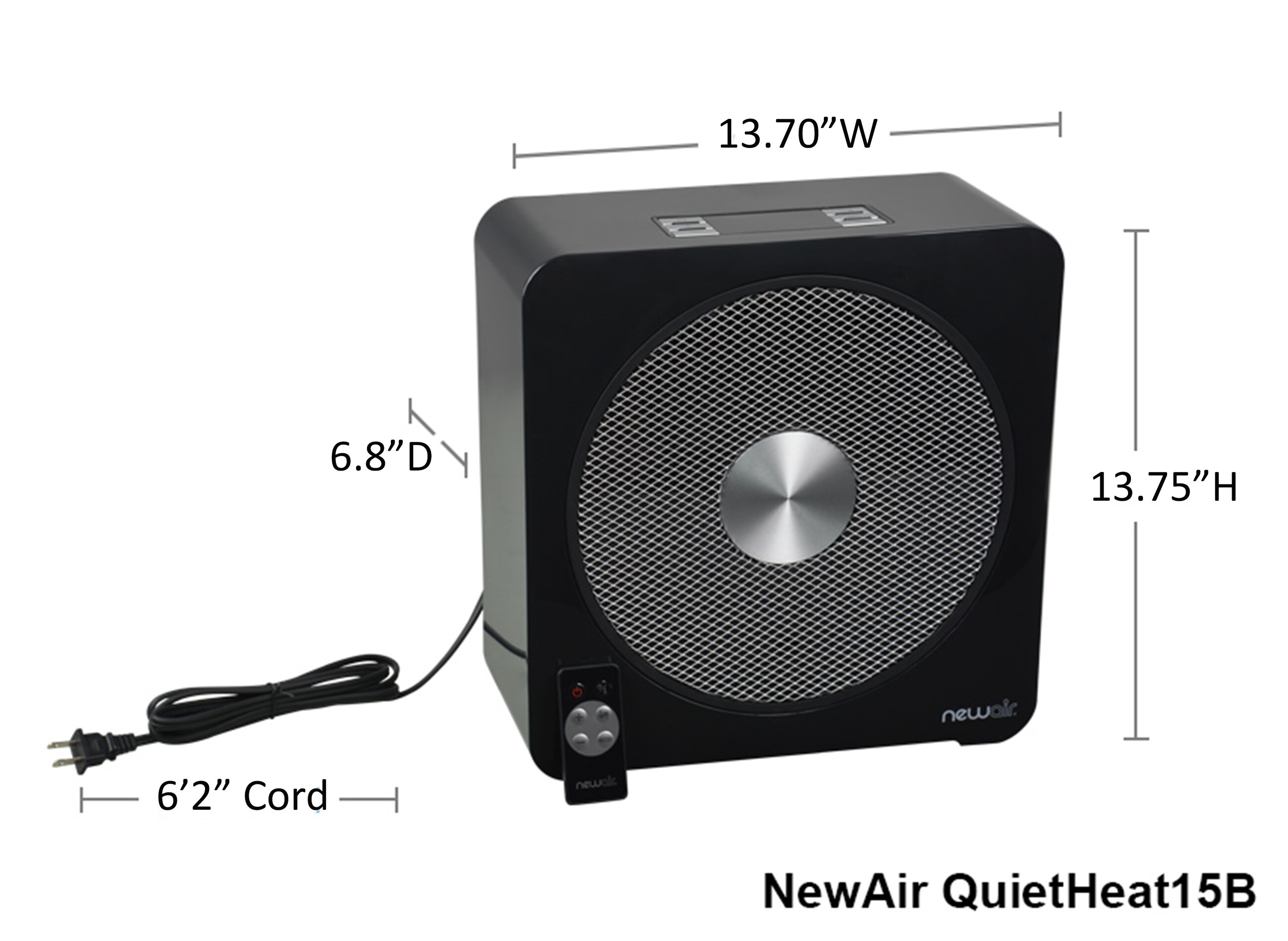 NewAir QUIETHEAT15B Portable-Electric-Heat - View #4