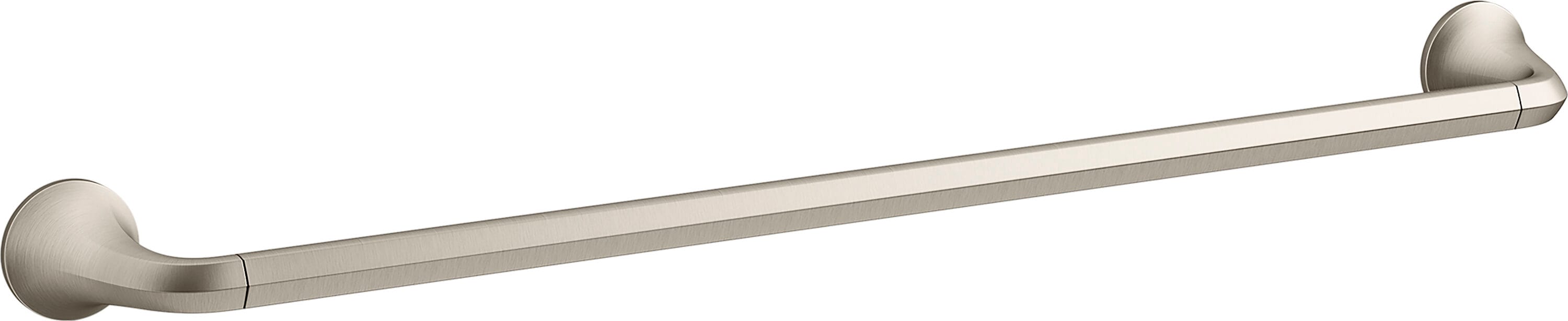 Delta Sandover 24-in Spotshield Brushed Nickel Wall Mount Single Towel Bar  in the Towel Bars department at