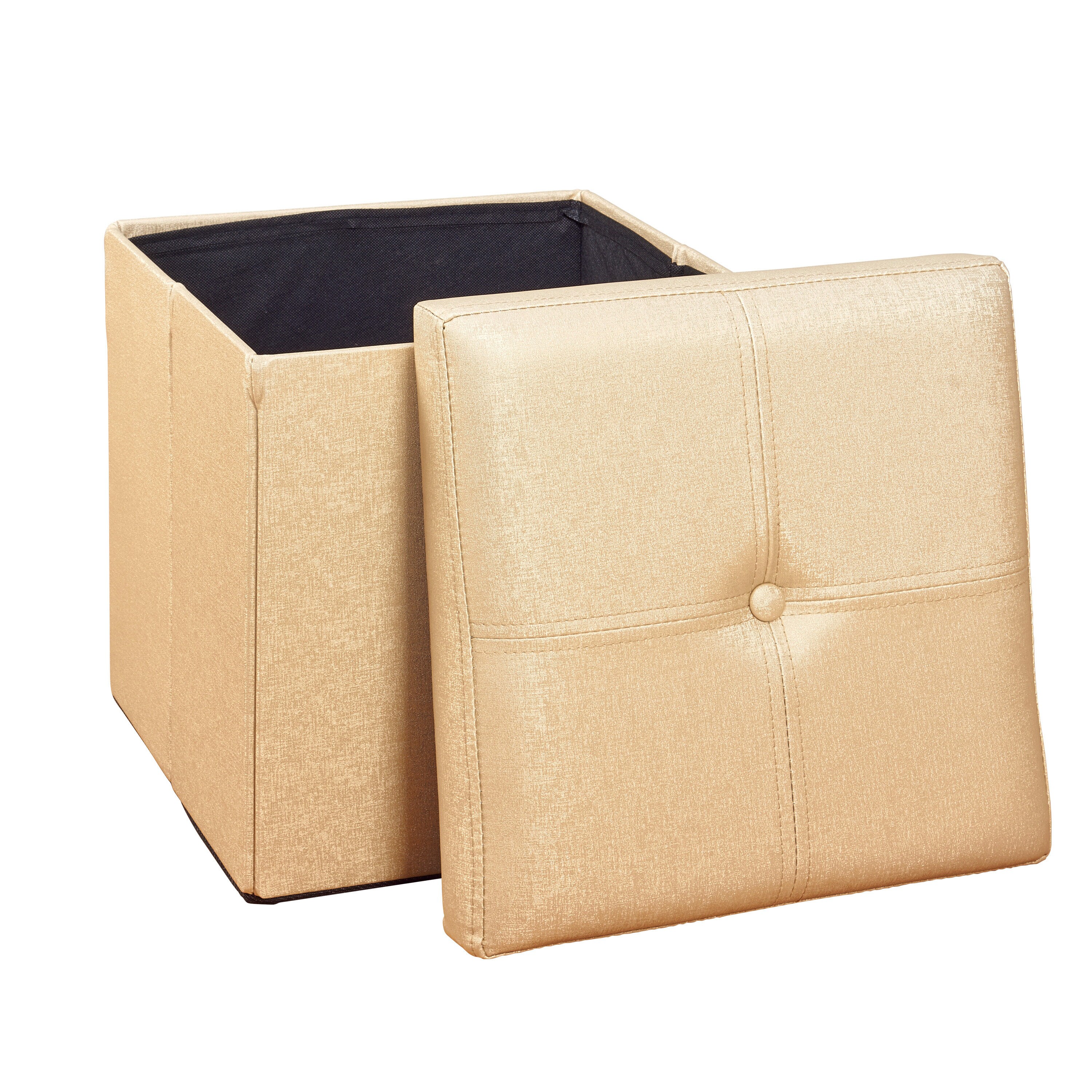 Simplify F-0646-MET-GOLD Indoor-Ottomans - View #6