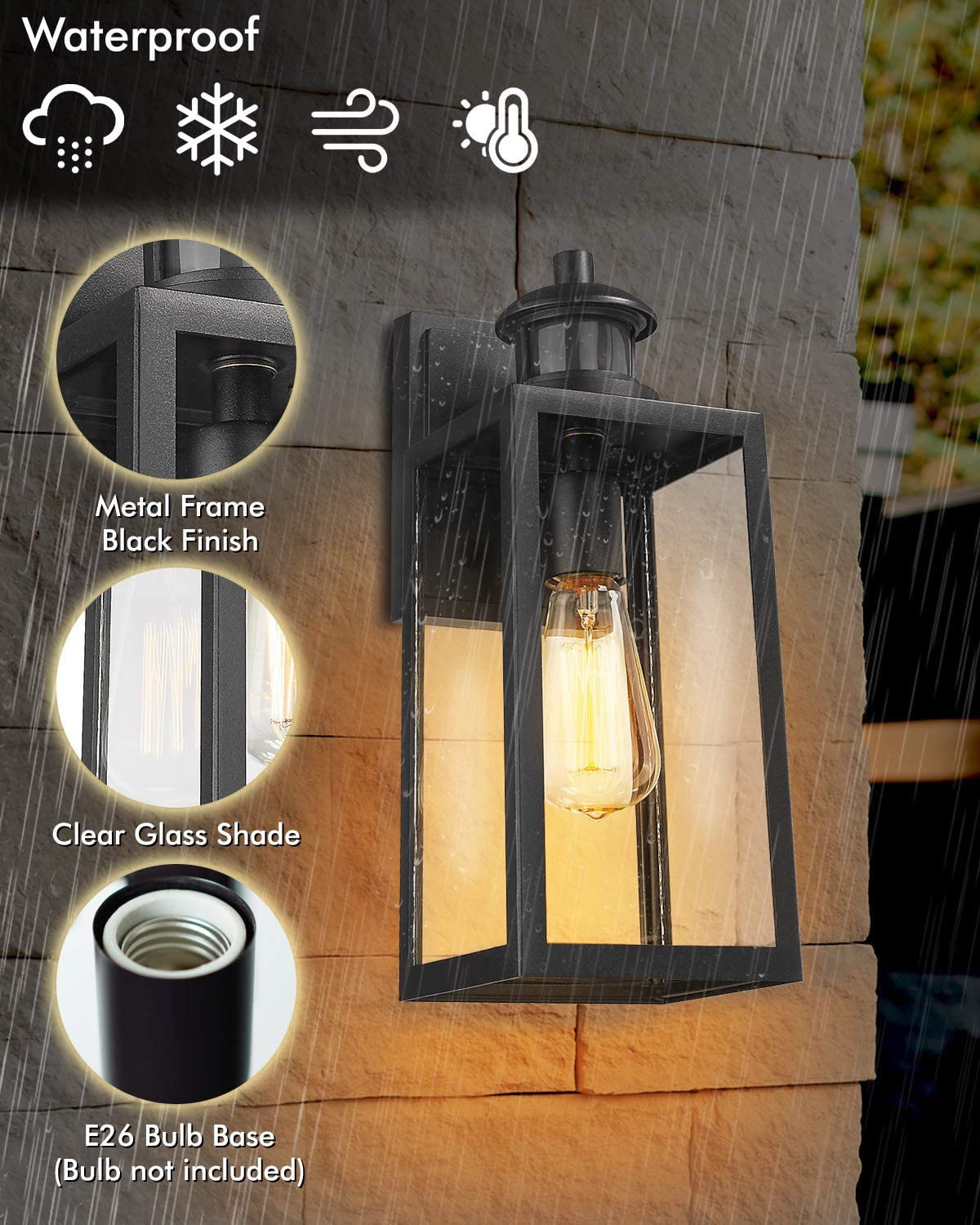 LTMATE LS4FW25B-SE-2PK Outdoor-Wall-Lighting - View #2